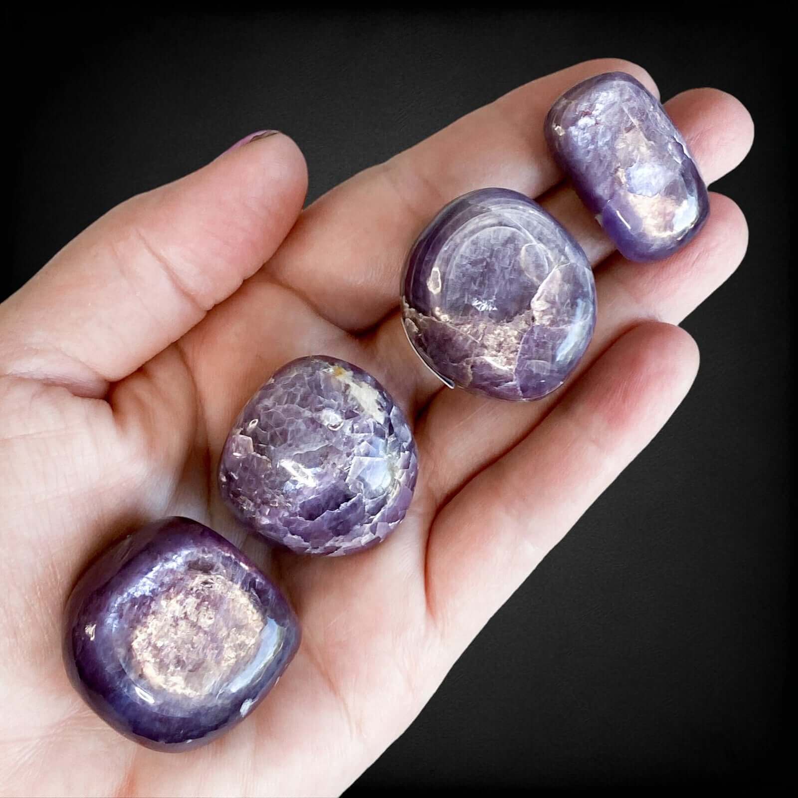 Gem Lepidolite for Stress Relief and Calm | You Choose Mooncat Crystals