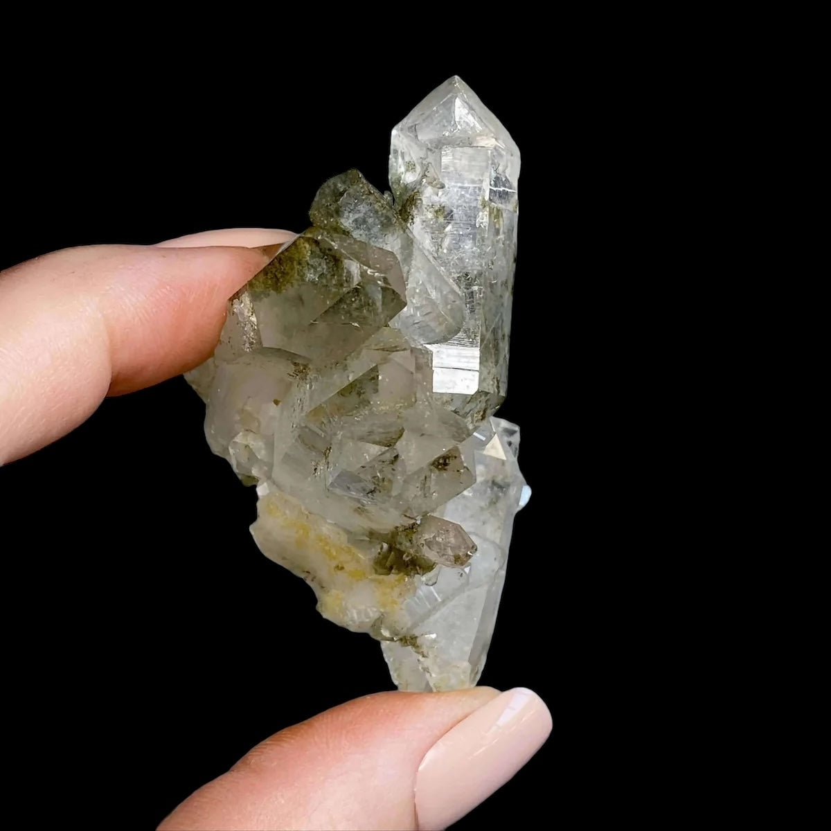 HEALING, PURIFICATION, LIFE FORCE:: Chlorite-Included Quartz | Stock A Mooncat Crystals