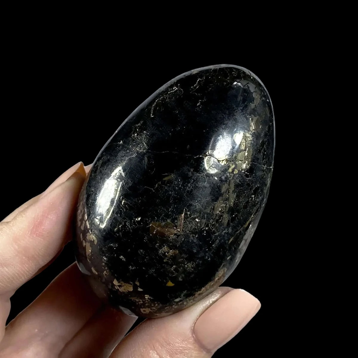 Healer's Gold Egg for Healing and Balance Mooncat Crystals