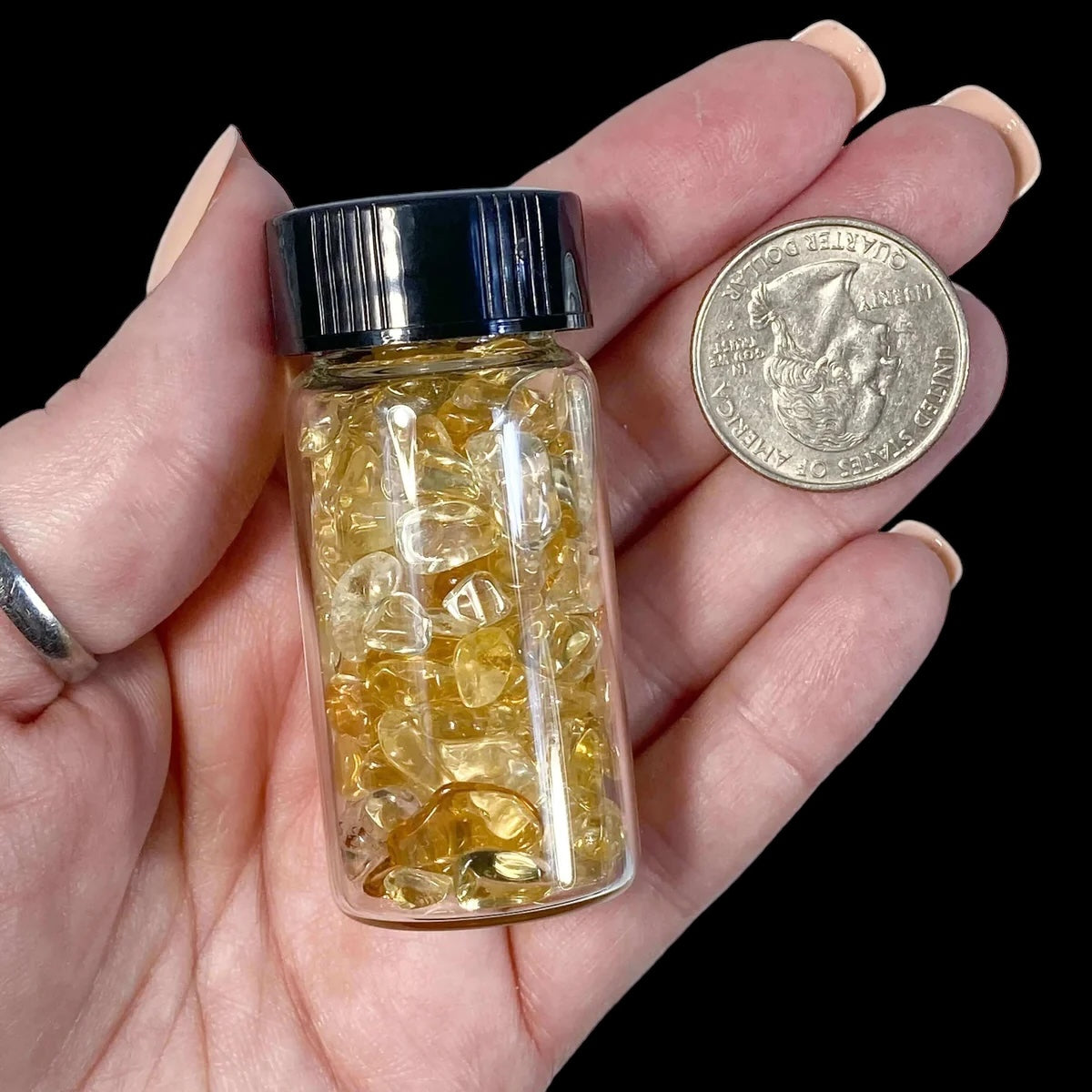 WEALTH-ACTIVATING:: Heated Citrine Tumbles | Vial