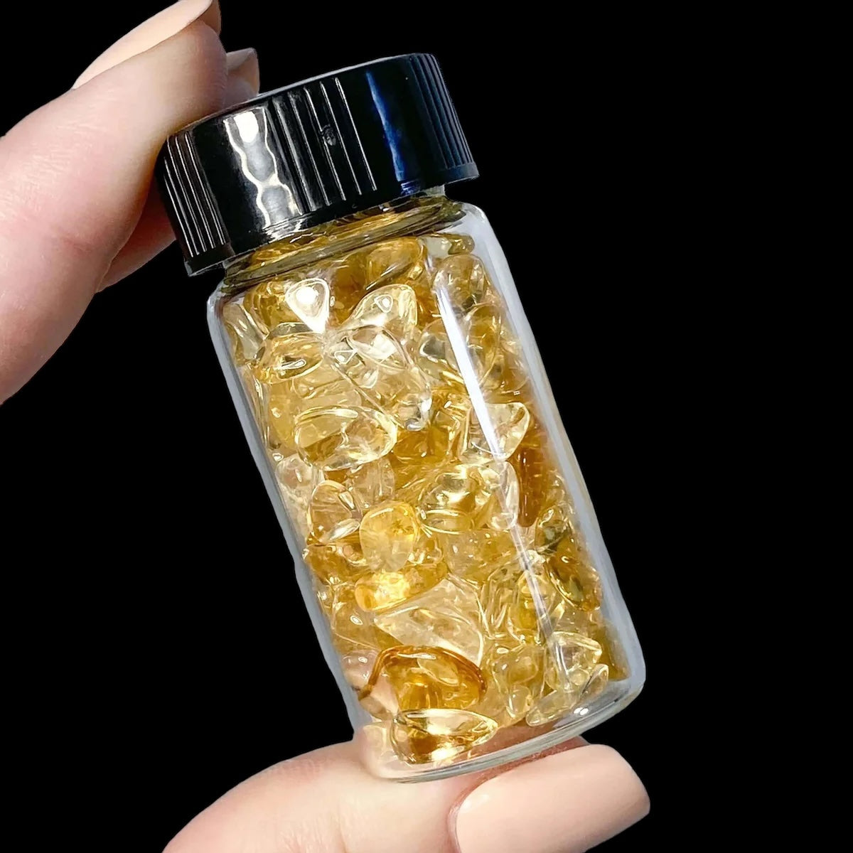 WEALTH-ACTIVATING:: Heated Citrine Tumbles | Vial