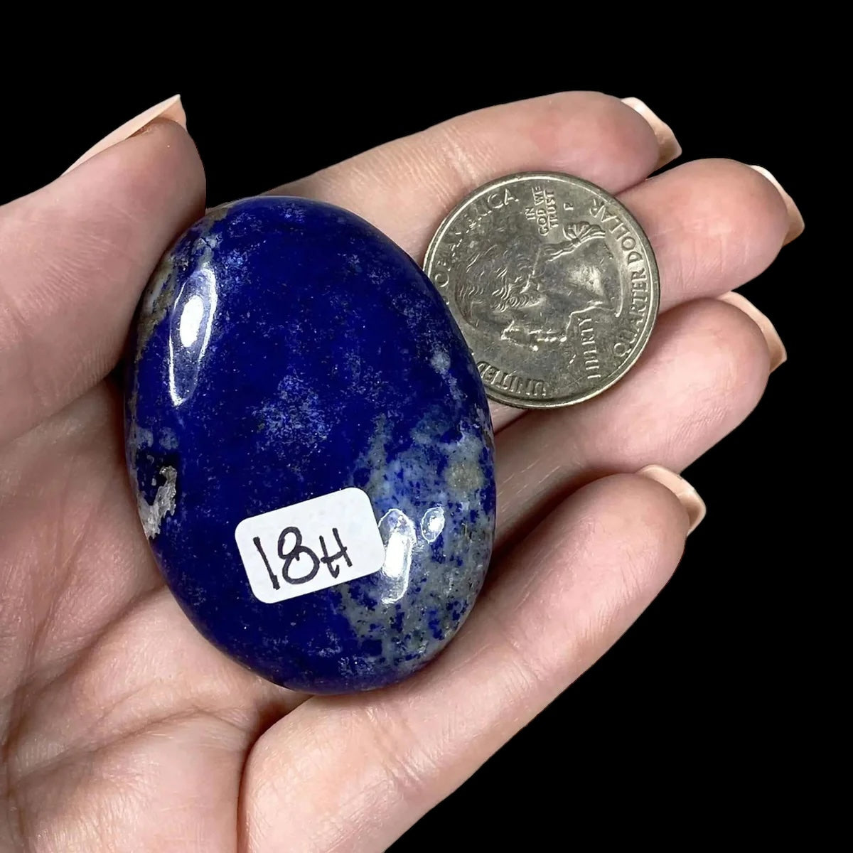 ENLIGHTENING + GUIDING:: Lapis Lazuli Palm Stone | Stock H