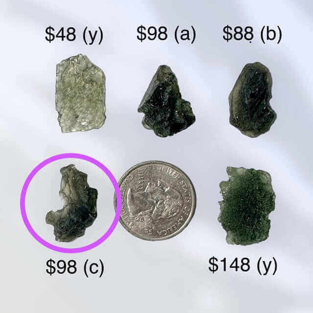 Moldavite for Transformation and Spiritual Awakening | Stock C Mooncat Crystals