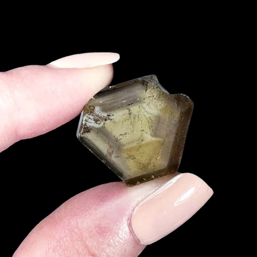 Natural African Citrine Slice for Wealth and Success | Stock D Mooncat Crystals