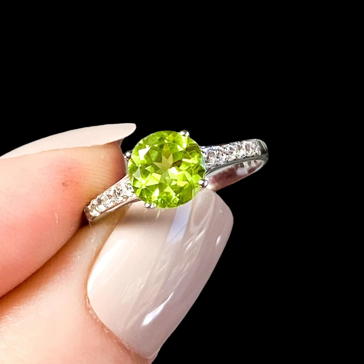 Peridot Ring | Choose Your Size Mooncat Crystals