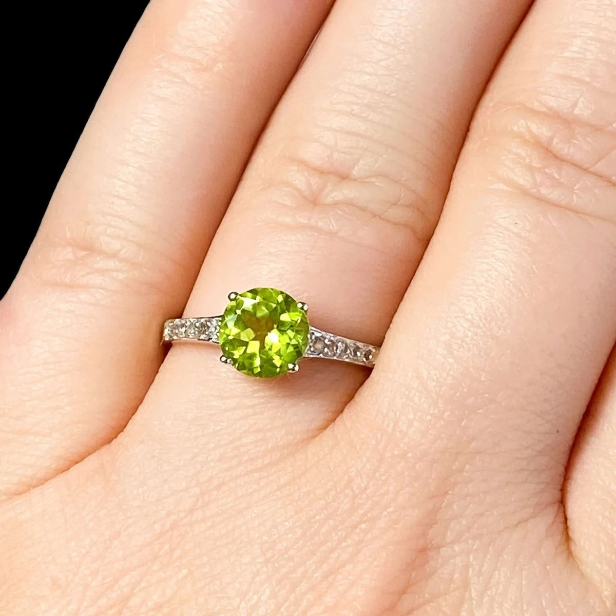 Peridot Ring | Choose Your Size Mooncat Crystals