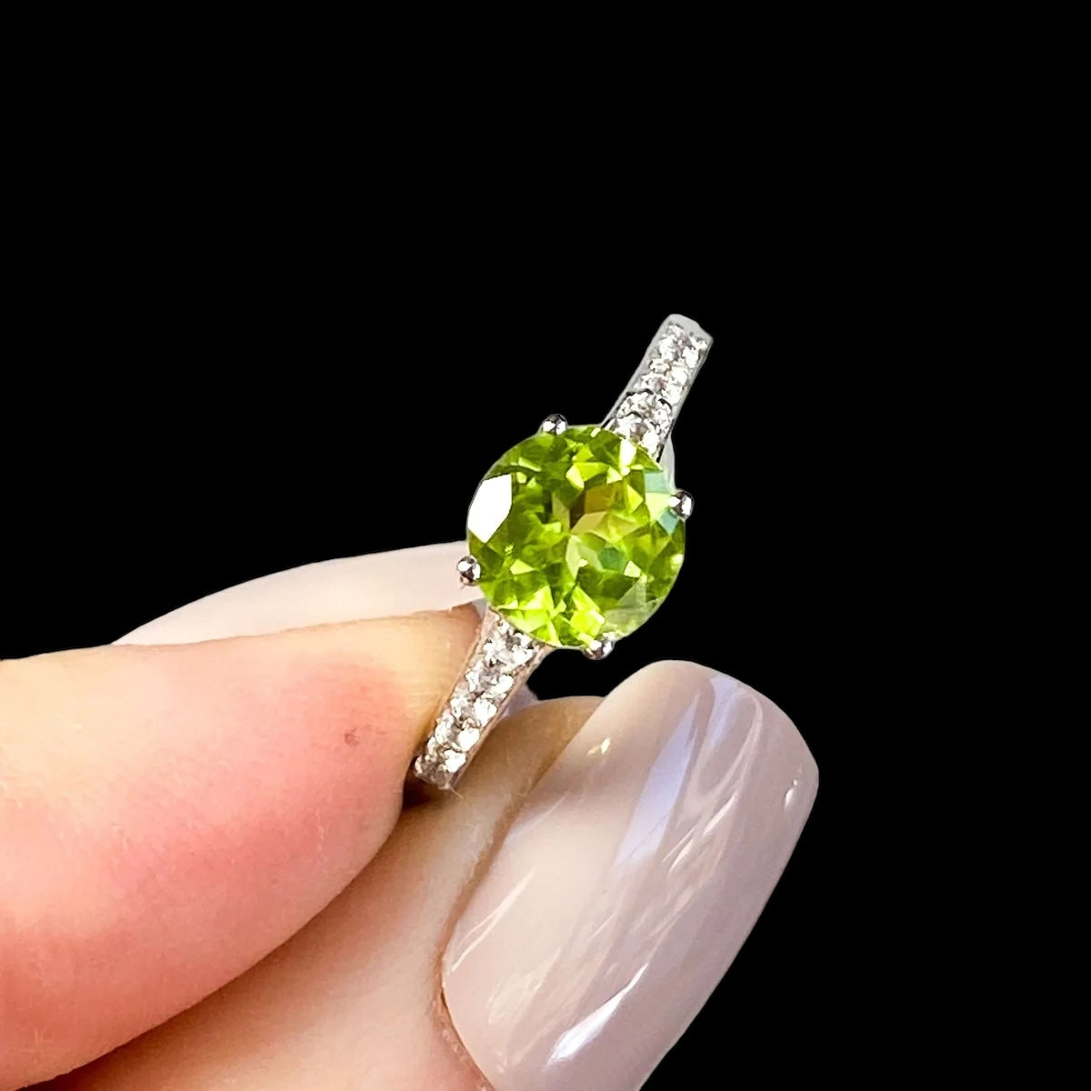 Peridot Ring | Choose Your Size Mooncat Crystals