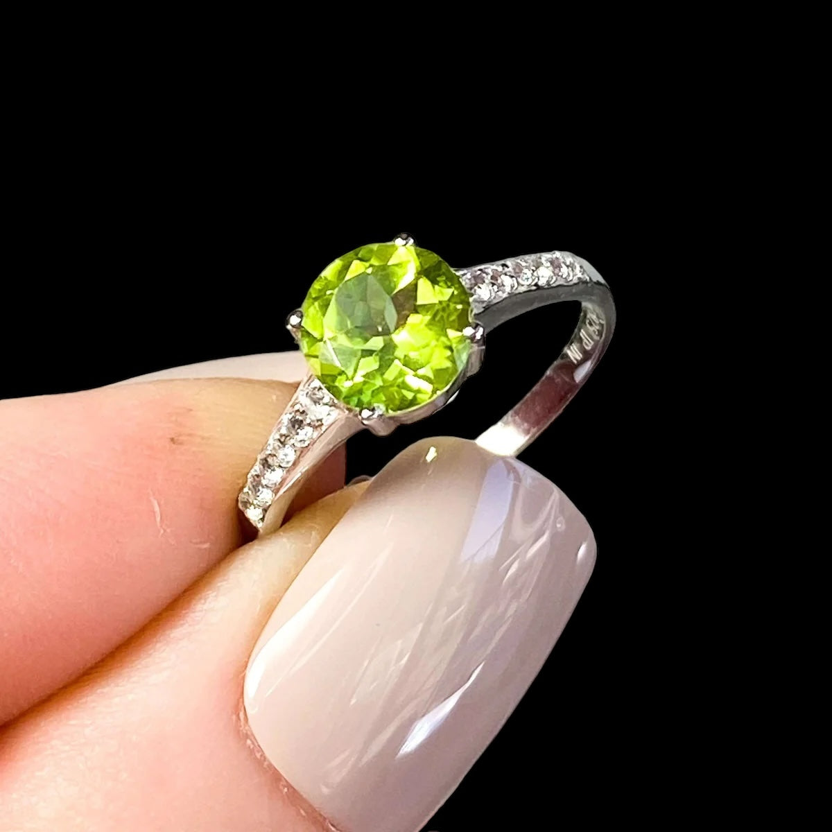 Peridot Ring | Choose Your Size Mooncat Crystals