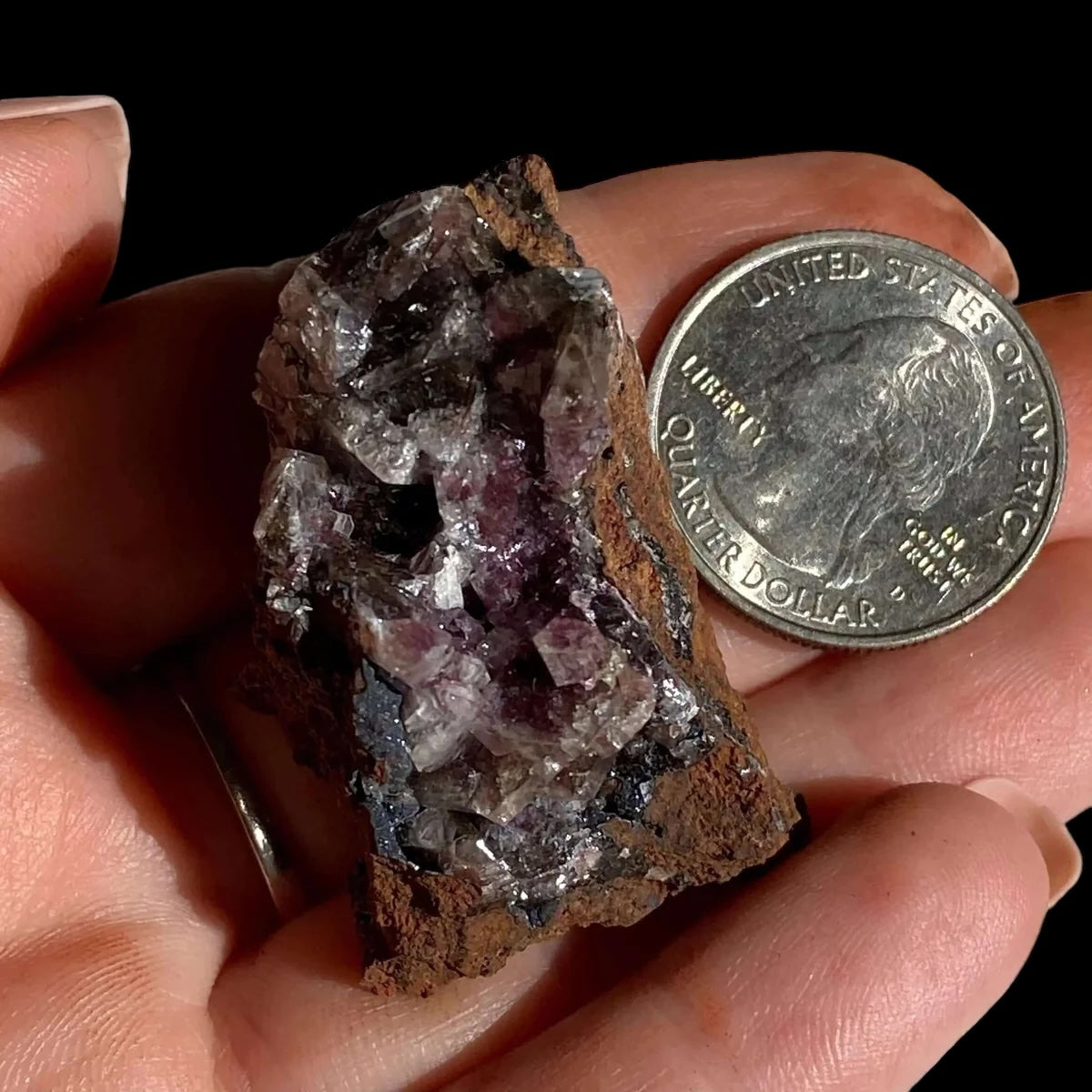 Purple Adamite for Emotional Resilience and Releasing Grief | Stock G Mooncat Crystals