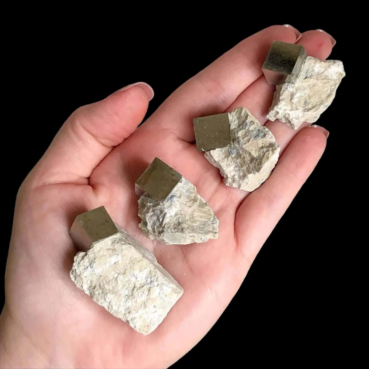 ABUNDANCE-ACTIVATING:: Natural Pyrite Cube on Matrix