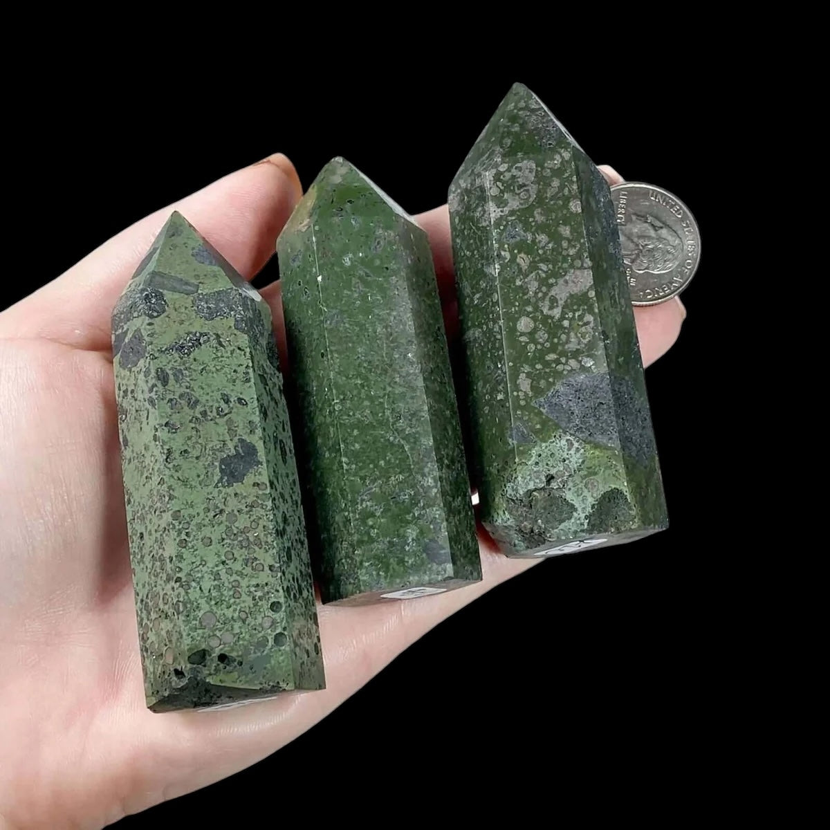 Pyrite in Epidote Tower for Manifestation and Growth | Stock ABC Mooncat Crystals