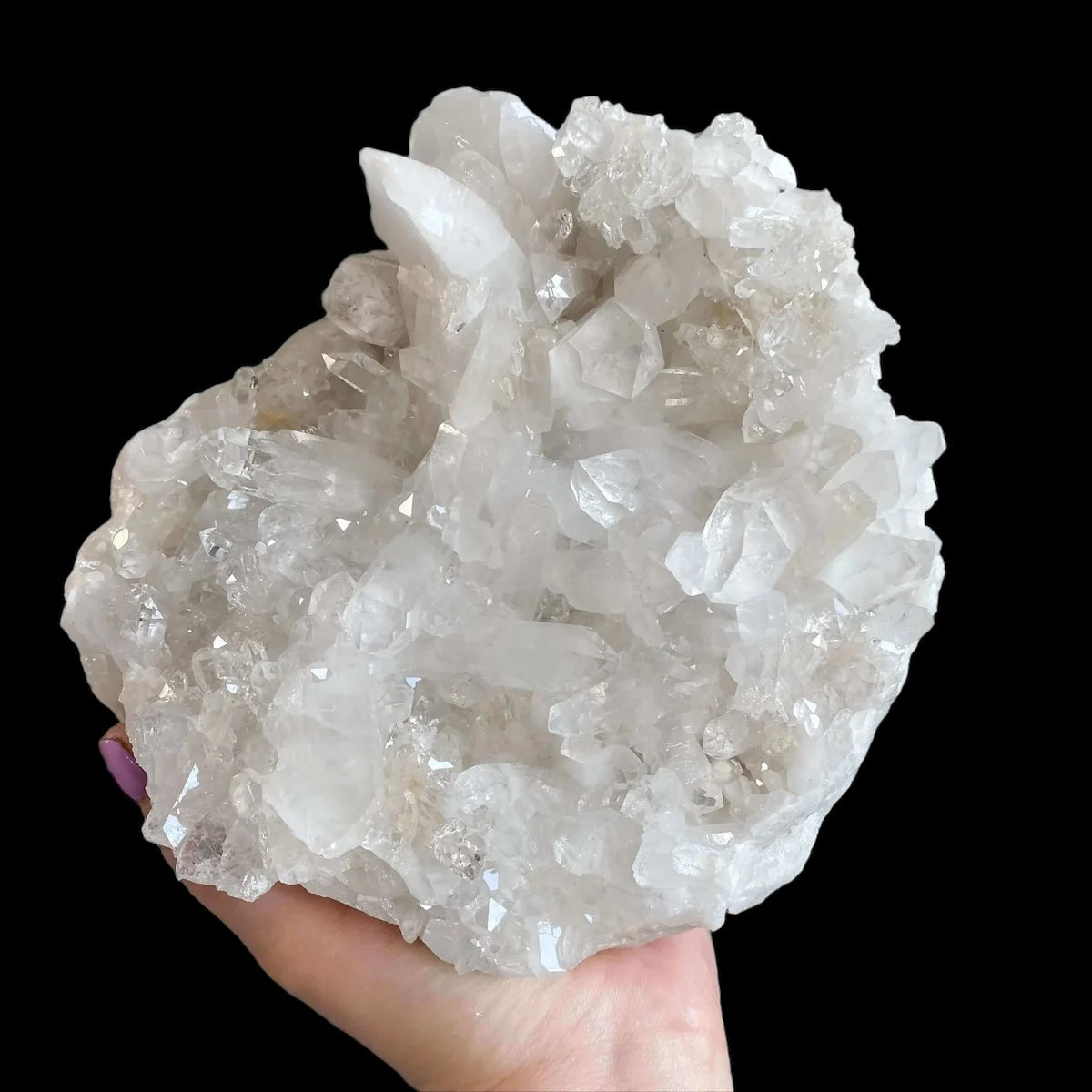 CLEARS THE MIND + AMPLIFIES INTENTIONS:: Brazilian Quartz Cluster Display