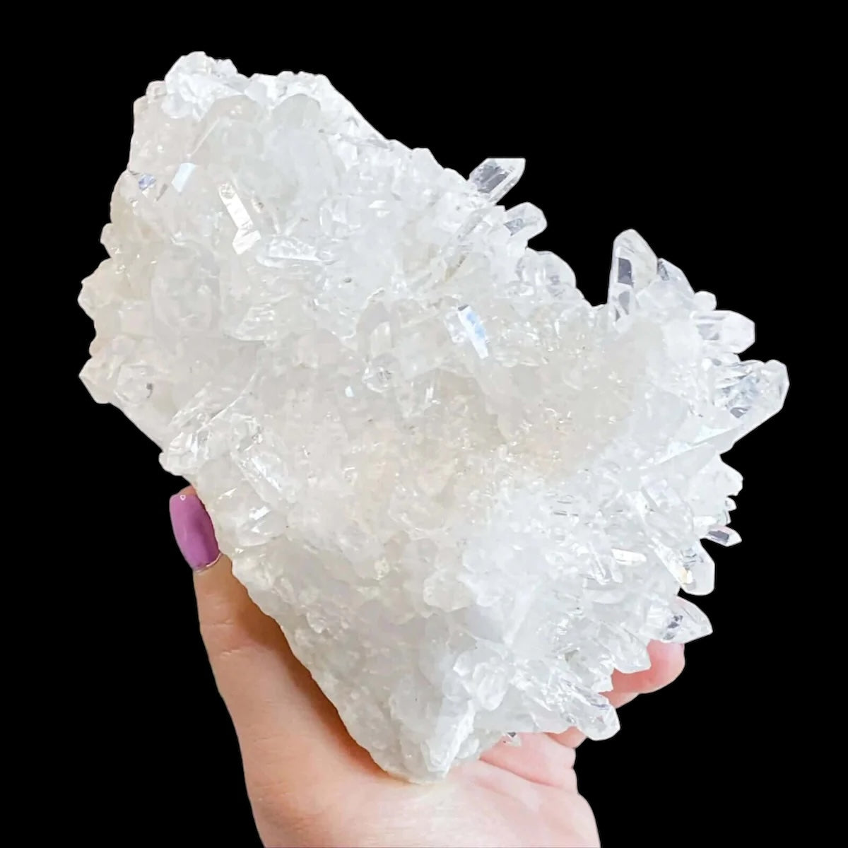 Quartz Cluster for Clarity and Amplification Mooncat Crystals