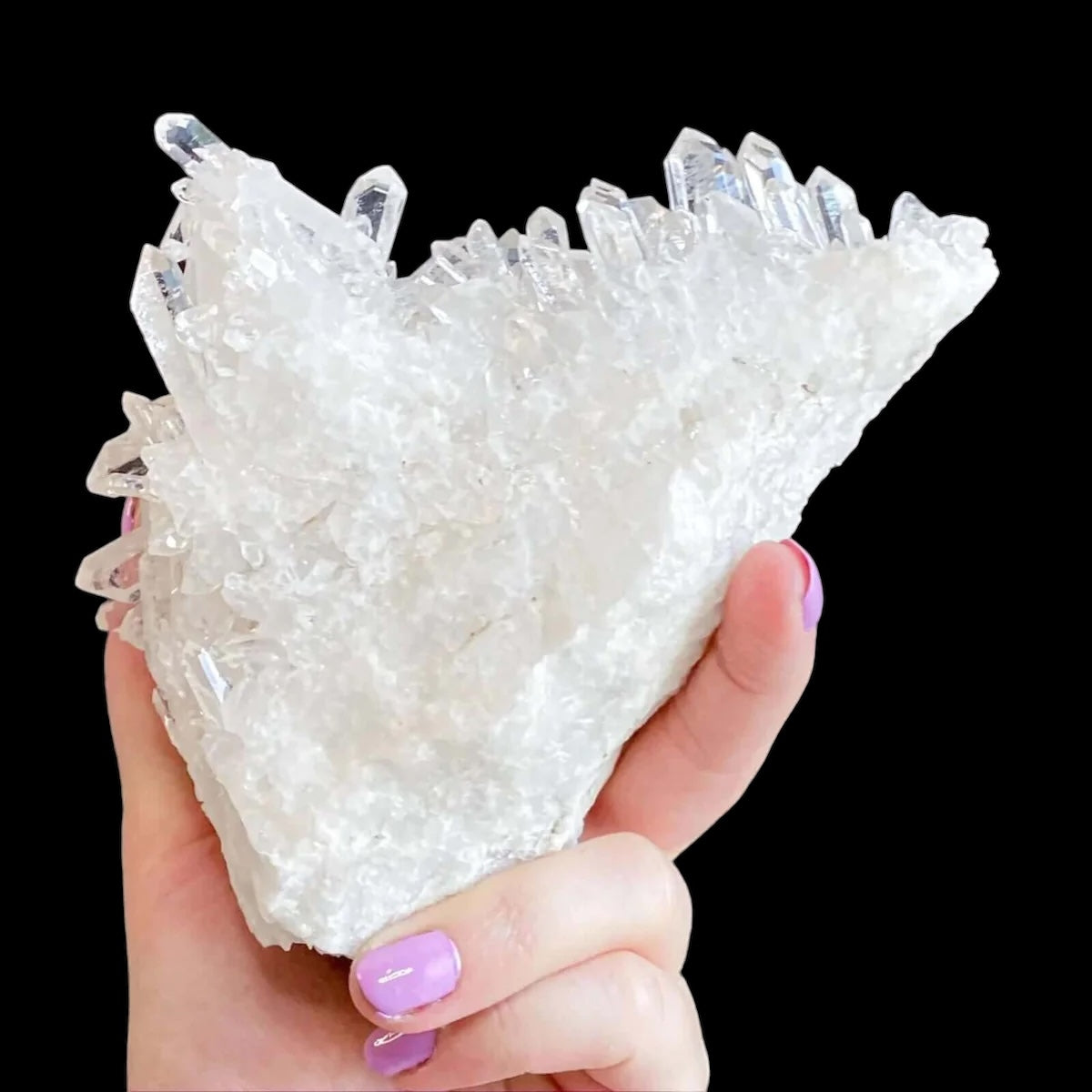 Quartz Cluster for Clarity and Amplification Mooncat Crystals