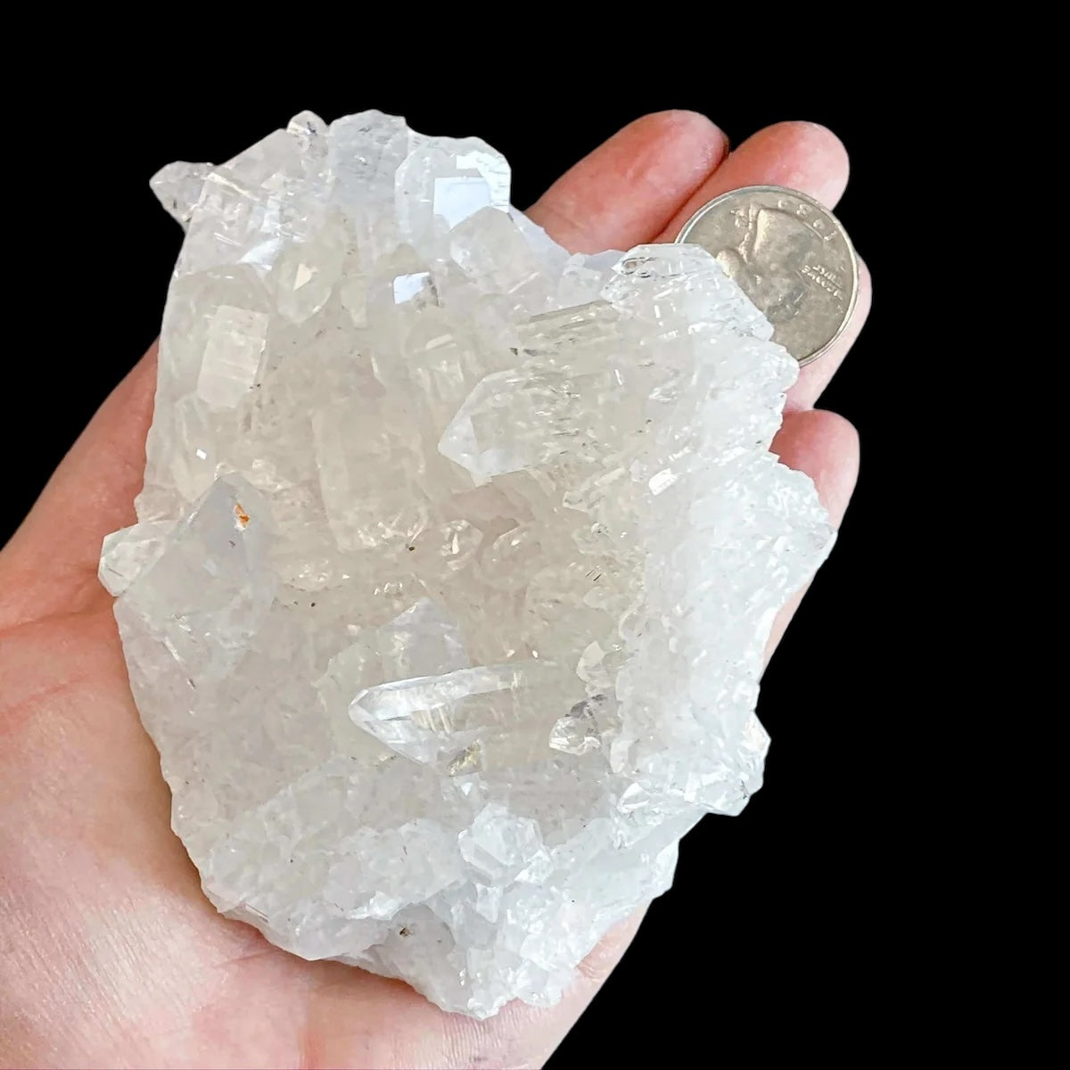 Quartz Cluster for Clarity and Amplification Mooncat Crystals