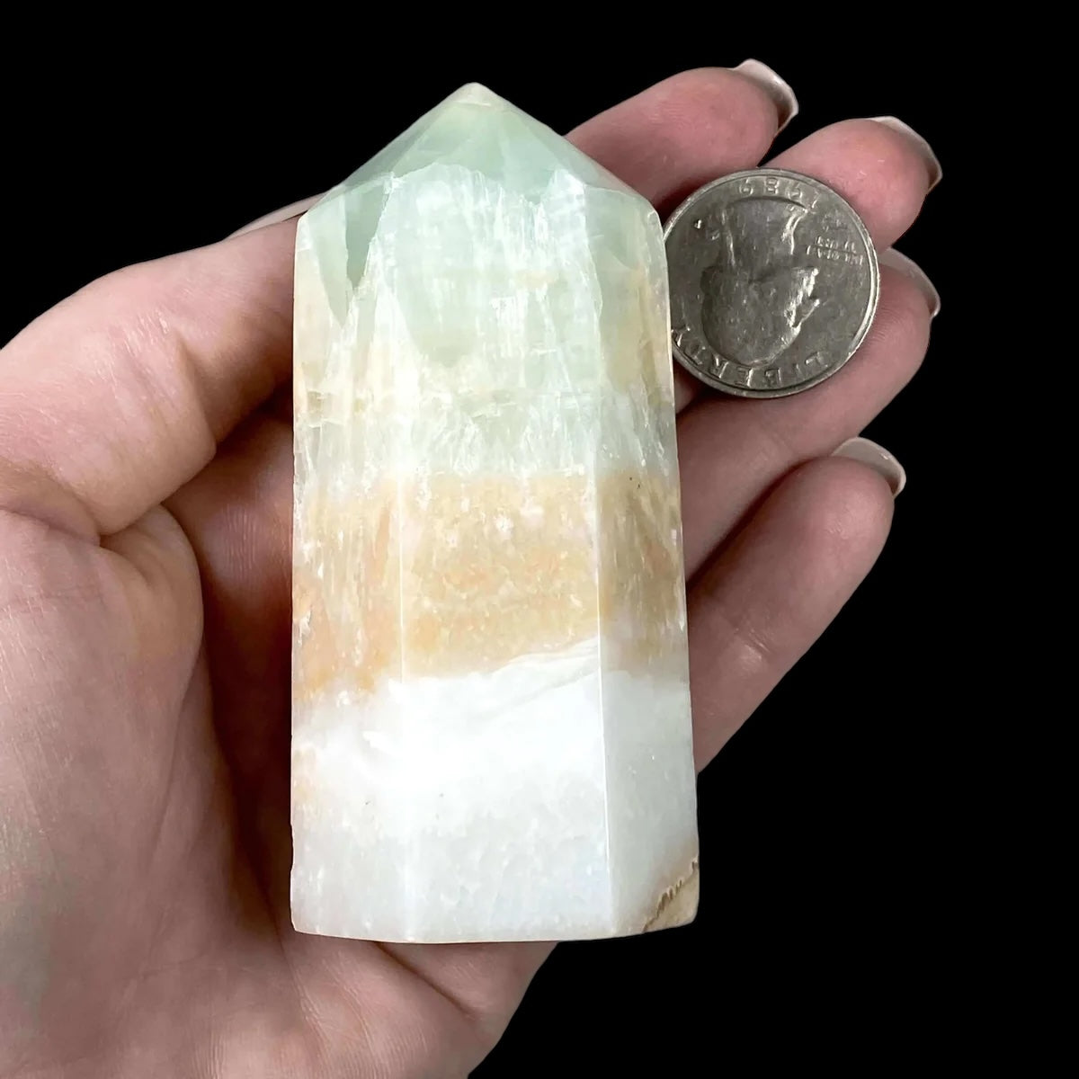 REASSURING + INSPIRING:: Caribbean Calcite Tower | Stock A Mooncat Crystals