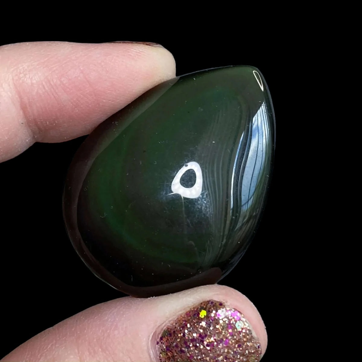 Rainbow Sheen Obsidian Teardrops for Insight and Transformation | Intuitive Selection Mooncat Crystals