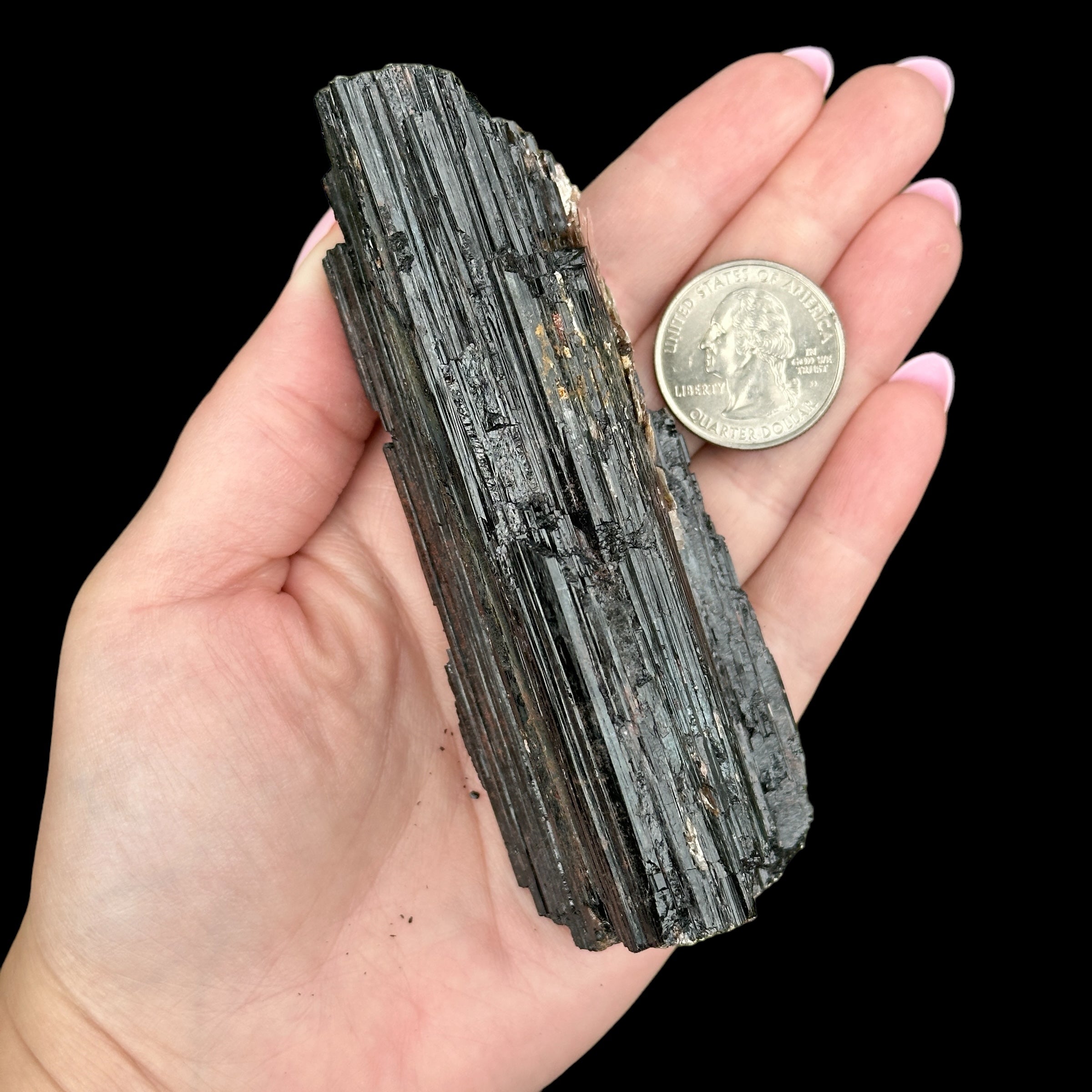 Raw Black Tourmaline for Protection + Balance | Stock A Mooncat Crystals