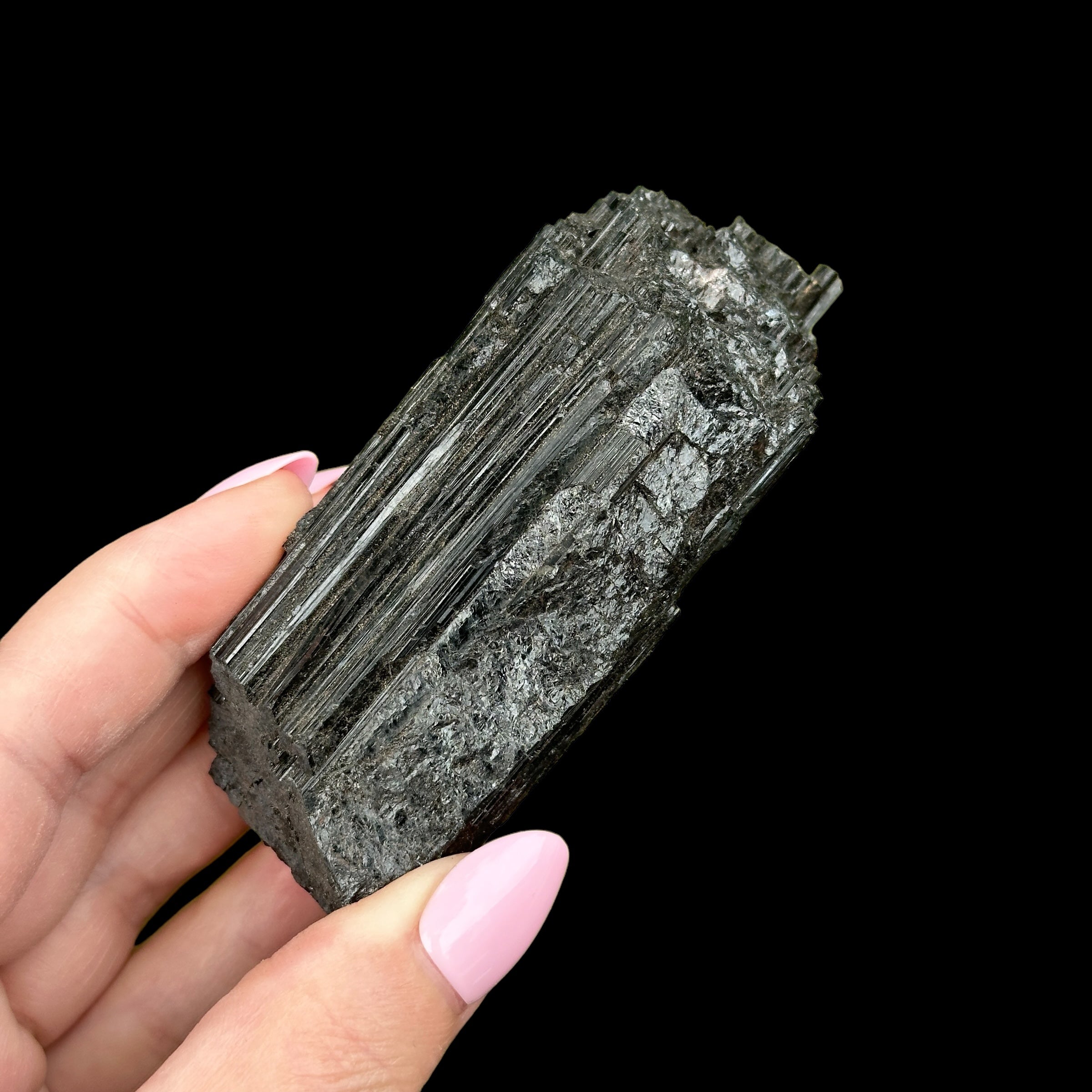 Raw Black Tourmaline for Protection + Balance | Stock B Mooncat Crystals