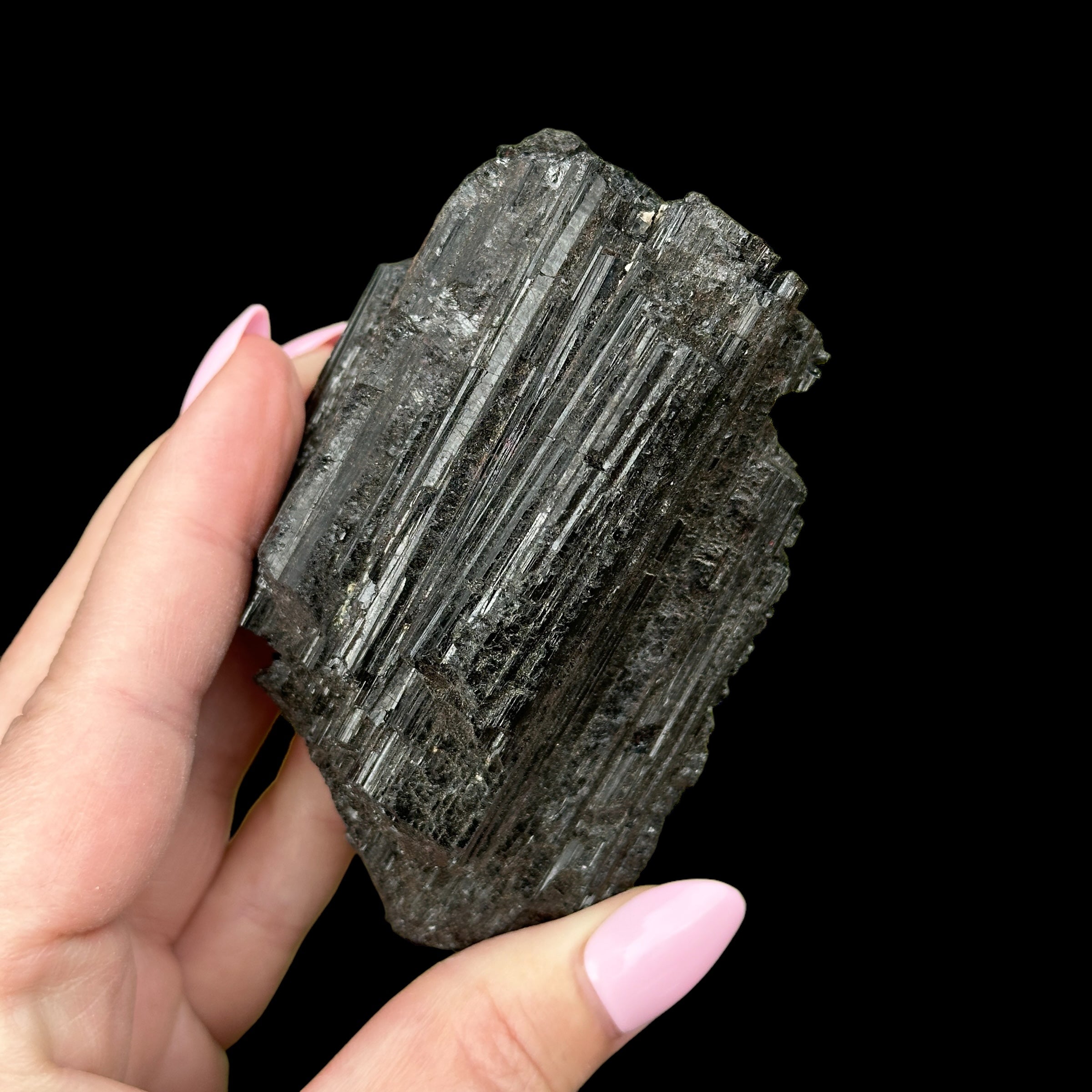 Raw Black Tourmaline for Protection + Balance | Stock C Mooncat Crystals