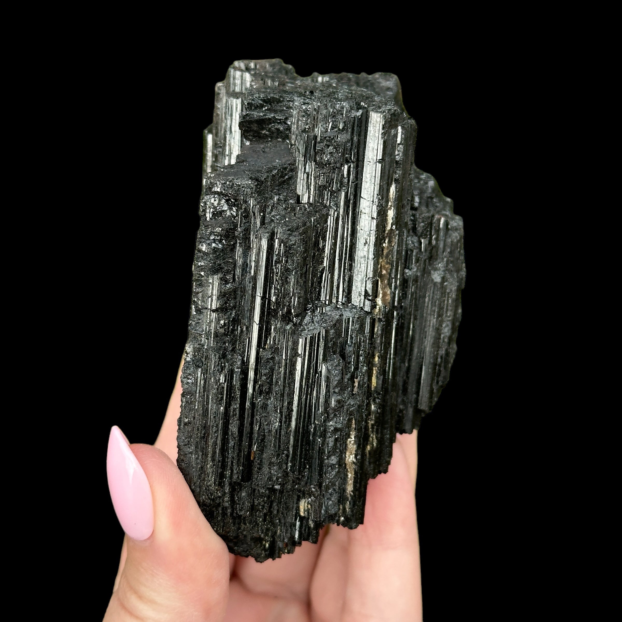 Raw Black Tourmaline for Protection + Balance | Stock C Mooncat Crystals