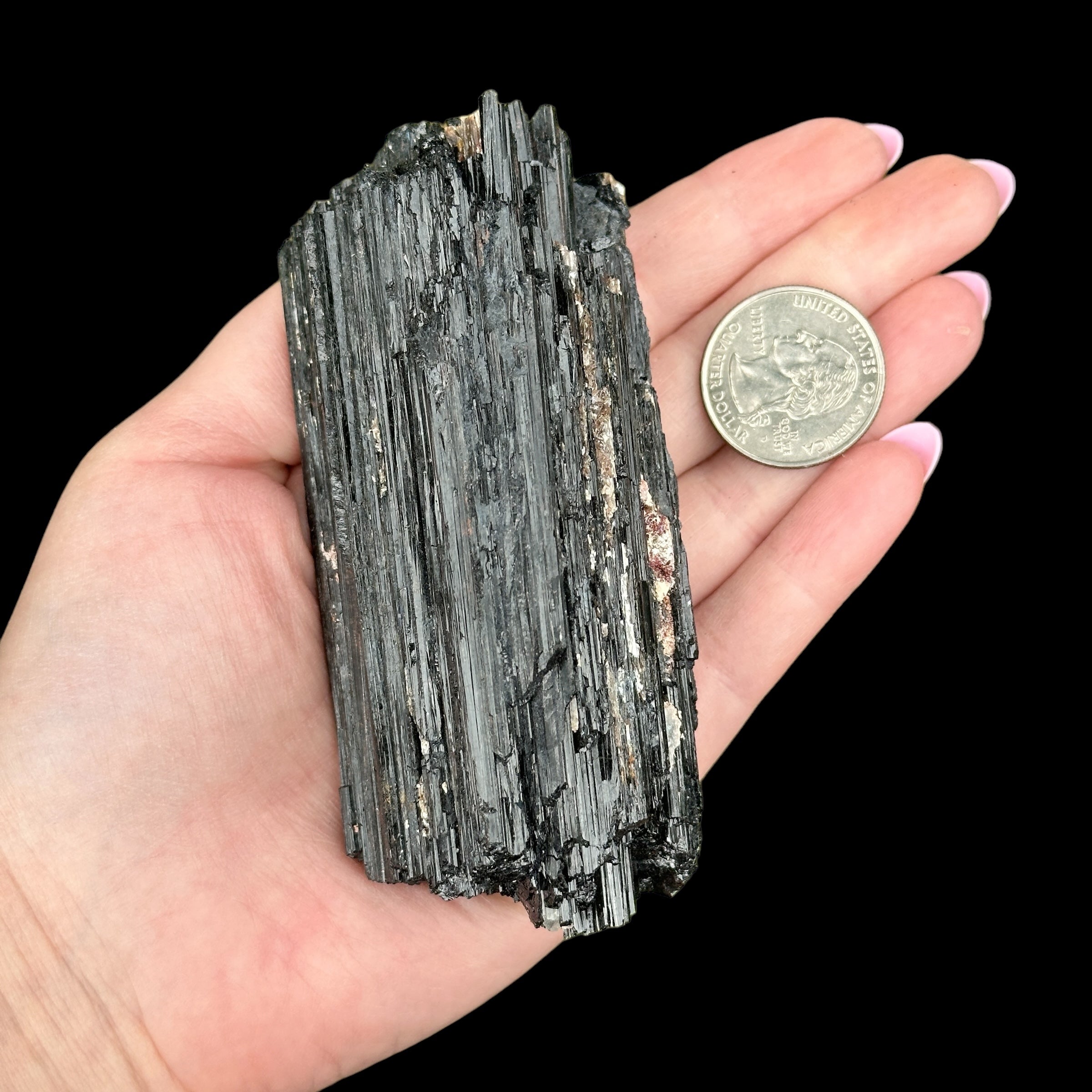 Raw Black Tourmaline for Protection + Balance | Stock D Mooncat Crystals