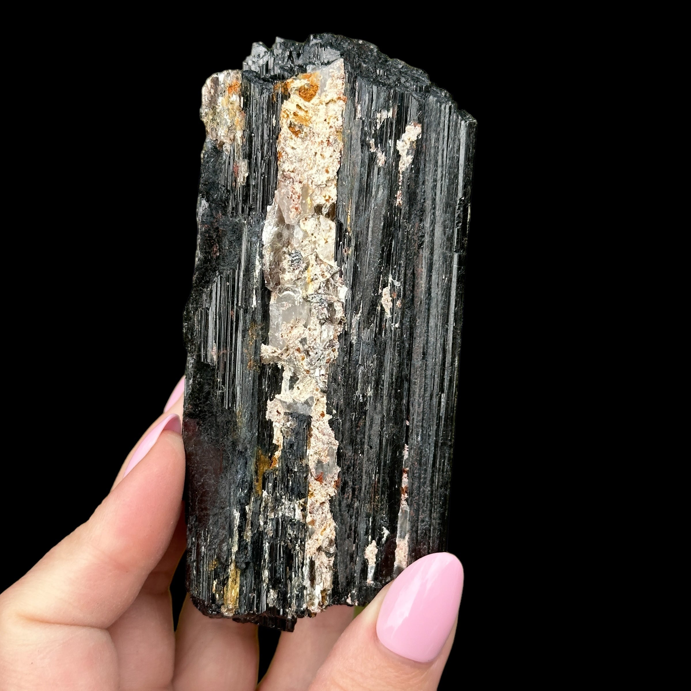 Raw Black Tourmaline for Protection + Balance | Stock D Mooncat Crystals