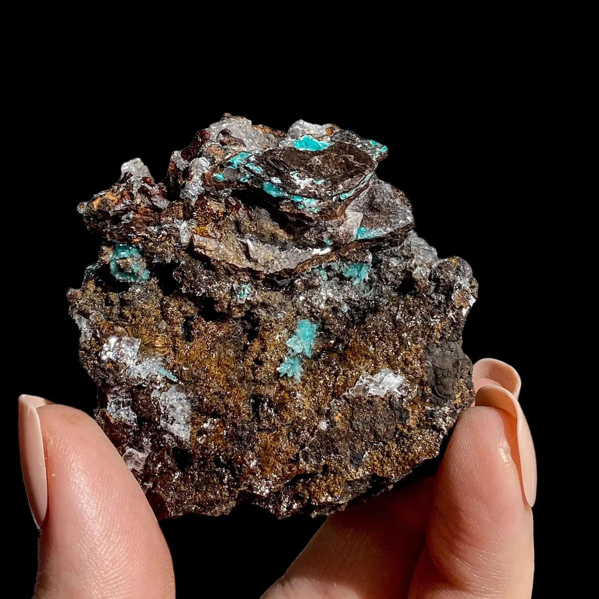 Rosasite for Tranquility and Clarity | Stock Q Mooncat Crystals