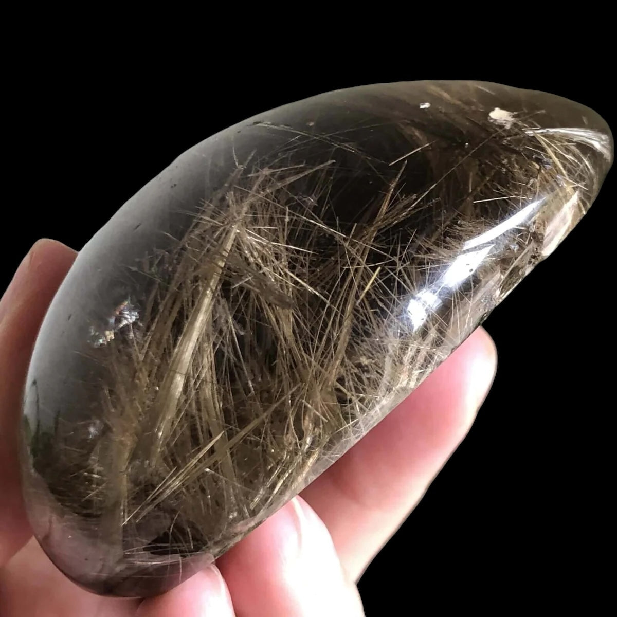 Rutilated Smoky Quartz for Clarity and Manifestation Mooncat Crystals