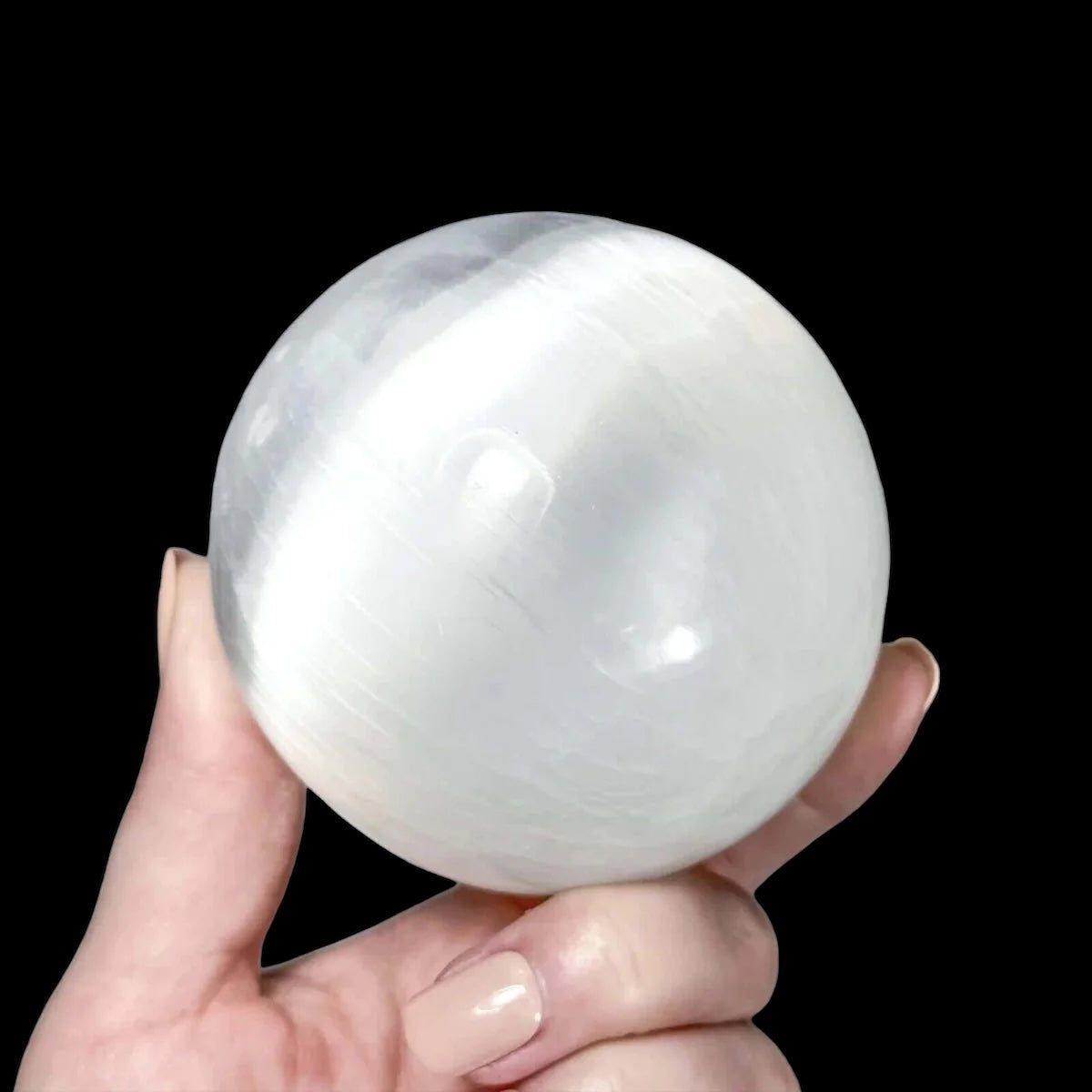 Selenite Sphere for Cleansing and Clarity Mooncat Crystals