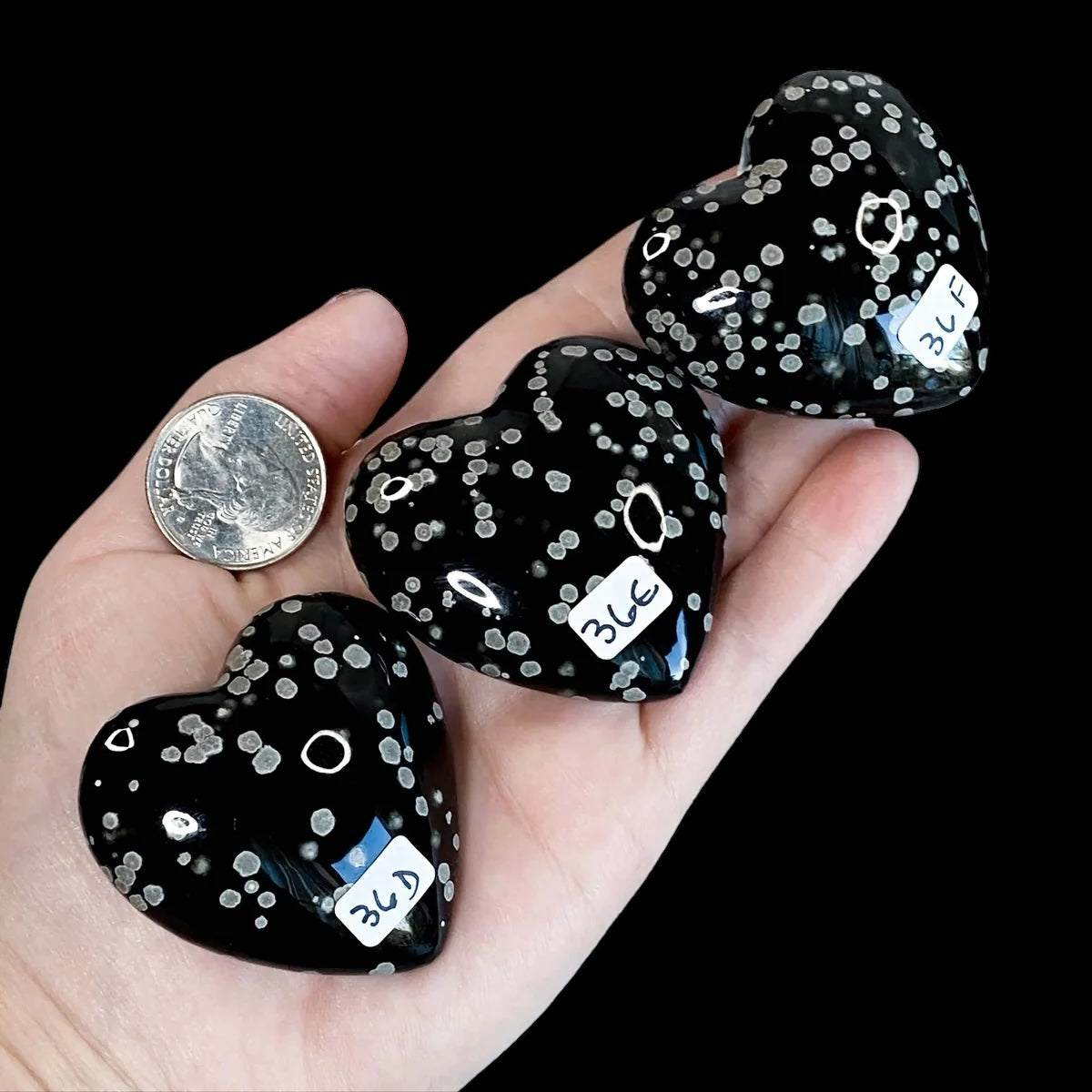 PROTECTING + BALANCING:: Snowflake Obsidian Heart | You Choose DEF