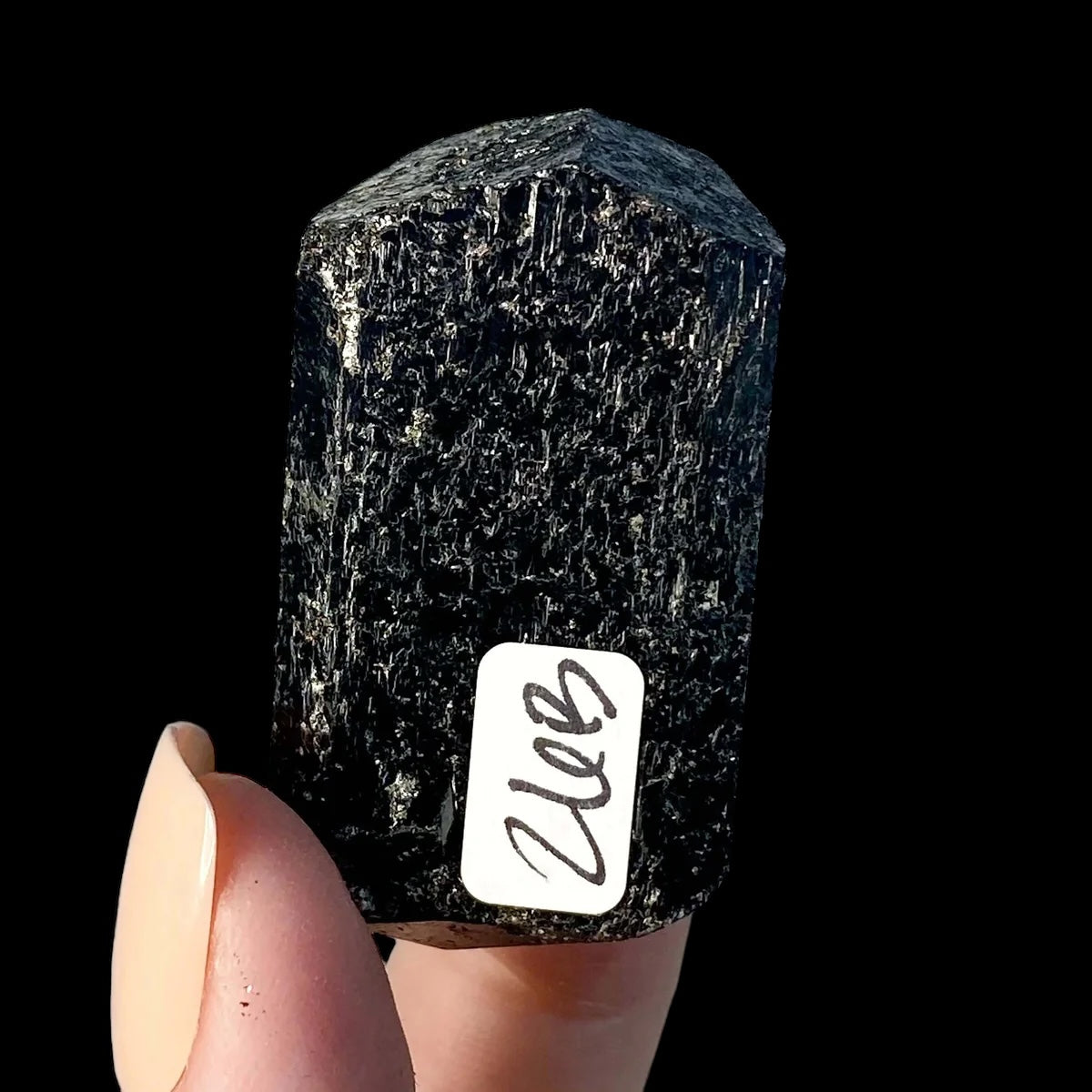 Terminated Black Tourmaline for Protection + Balance | Stock B Mooncat Crystals