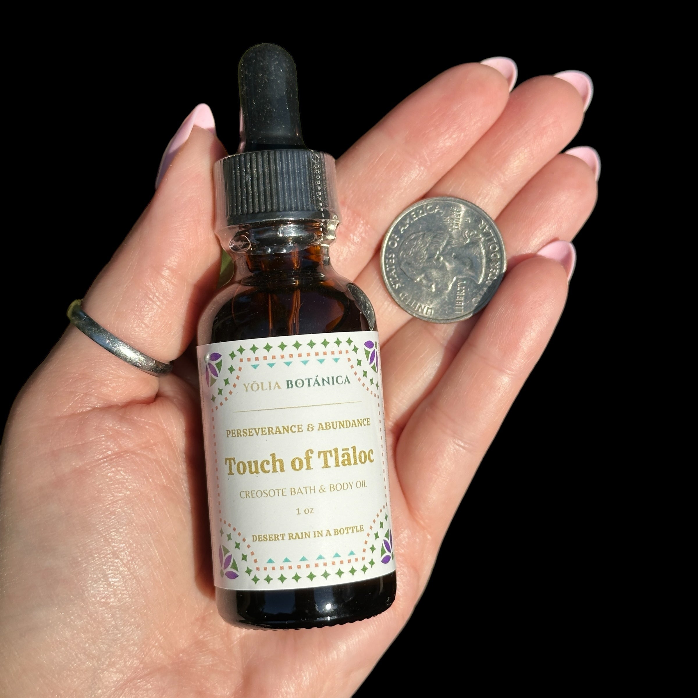 Touch of Tlāloc - Creosote Bath & Body Oil for Perseverance and Abundance Mooncat Crystals