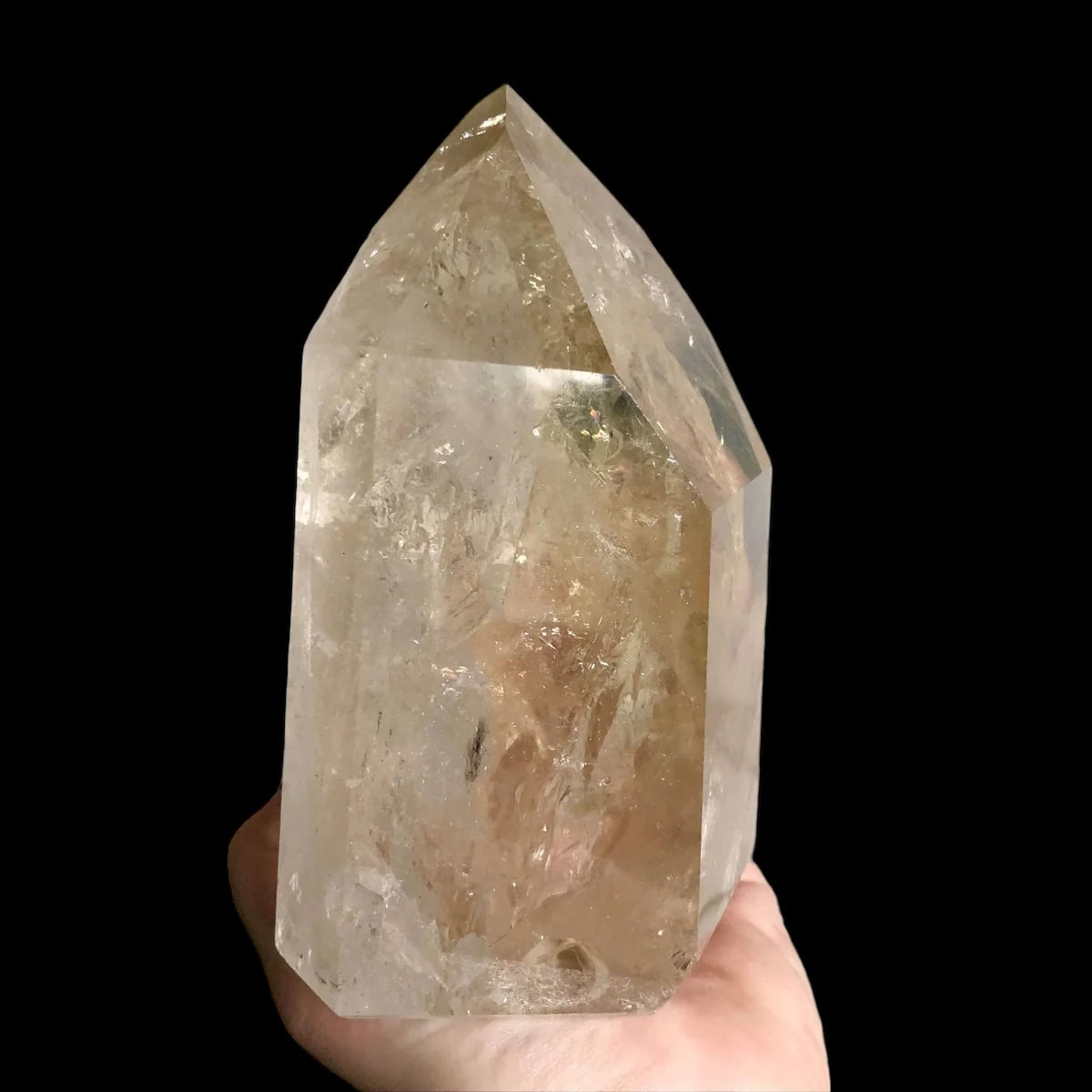 XL Natural Citrine Tower for Wealth and Success | Stock C Mooncat Crystals