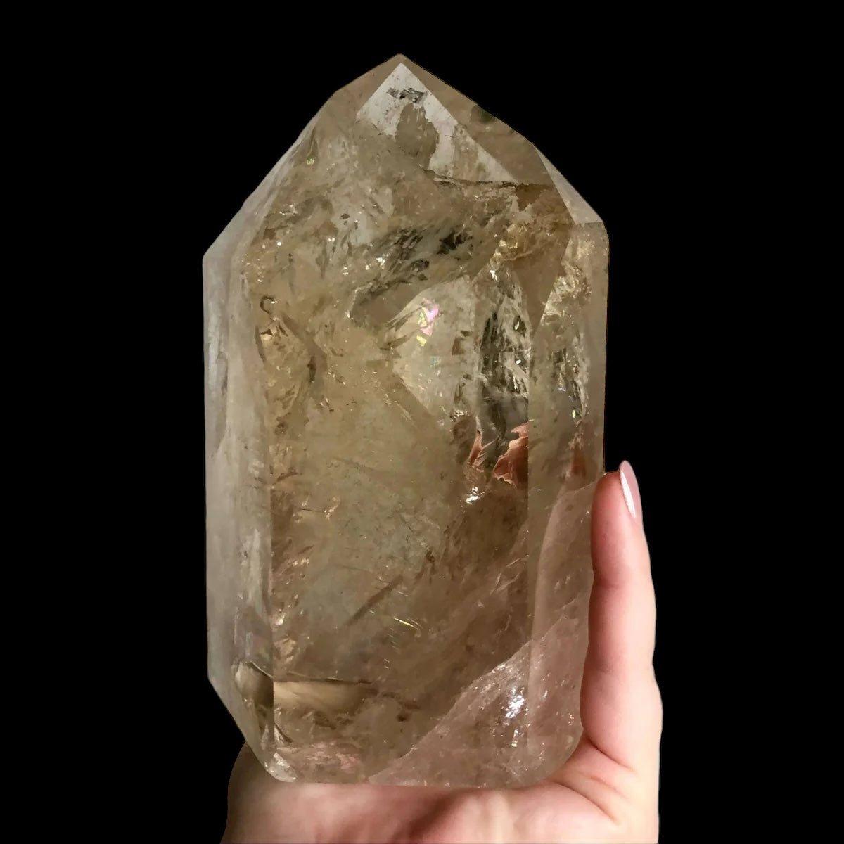 XL Natural Citrine Tower for Wealth and Success | Stock C Mooncat Crystals