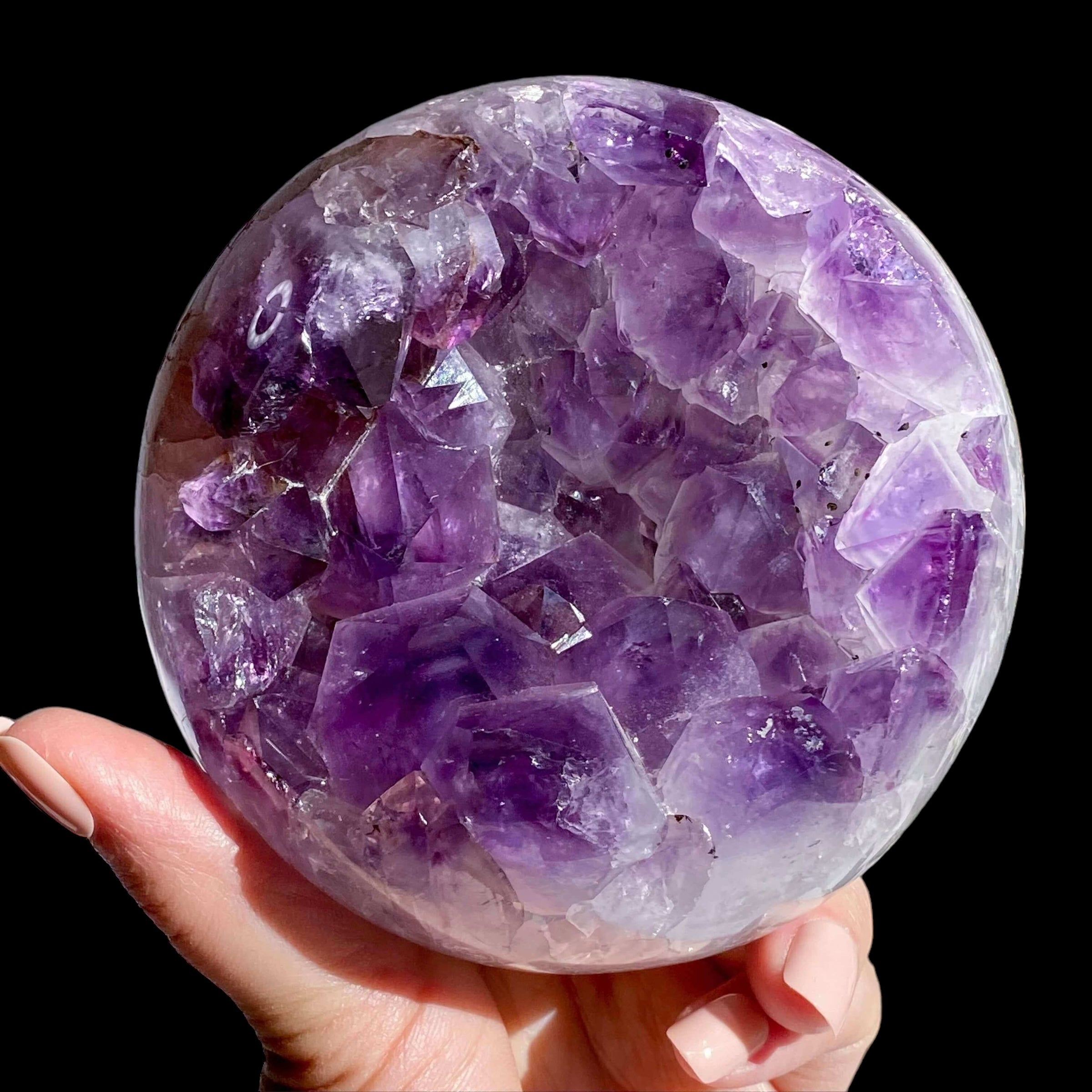 Amethyst Geode Sphere | Stock F - Mooncat Crystals