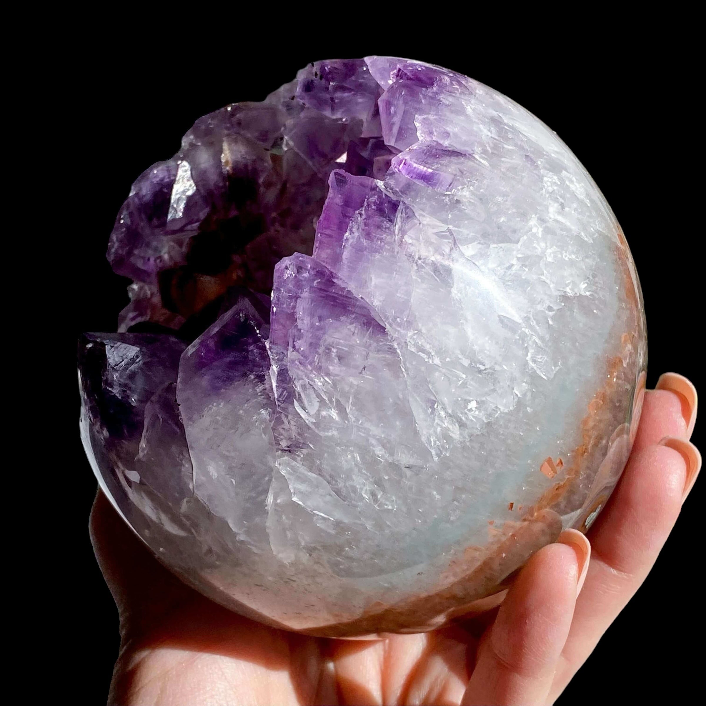 Amethyst Geode Sphere | Stock F - Mooncat Crystals