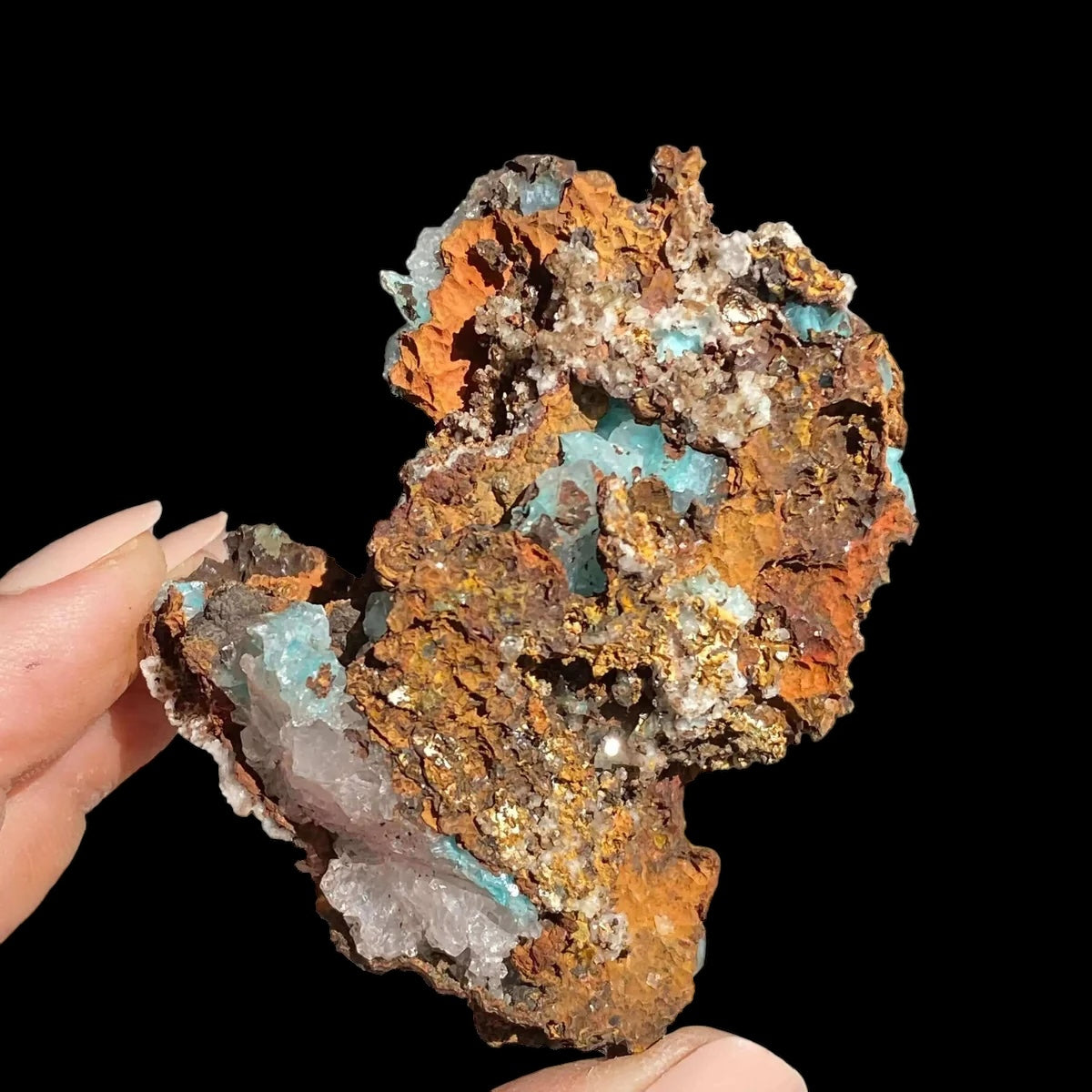 Aurichalcite with Calcite | Stock D - Mooncat Crystals