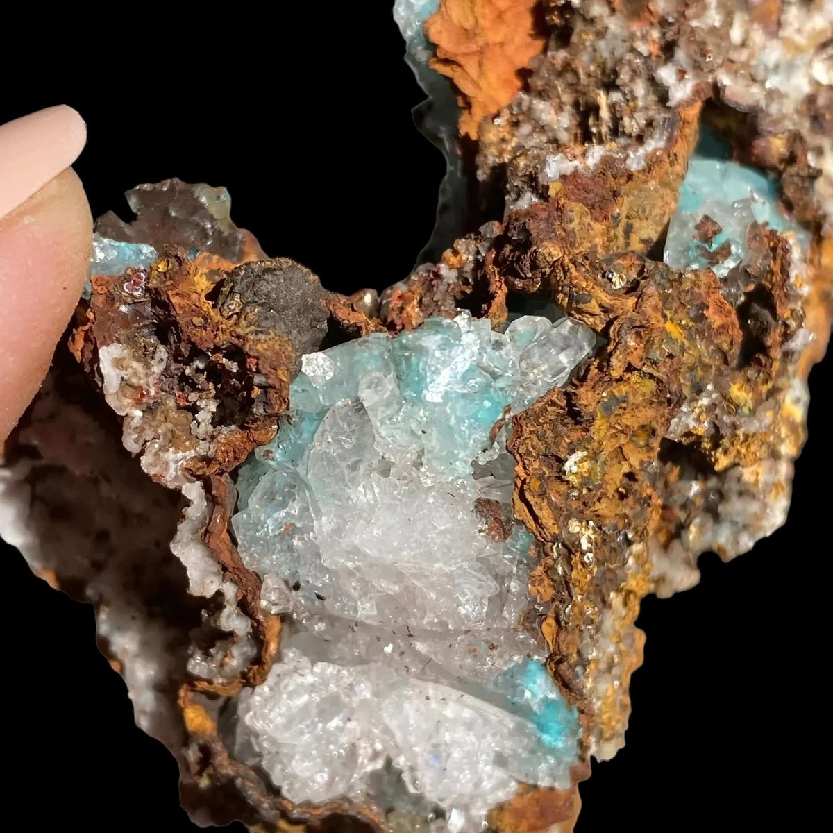 Aurichalcite with Calcite | Stock D - Mooncat Crystals