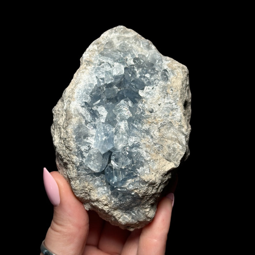 Celestite Geode - Mooncat Crystals