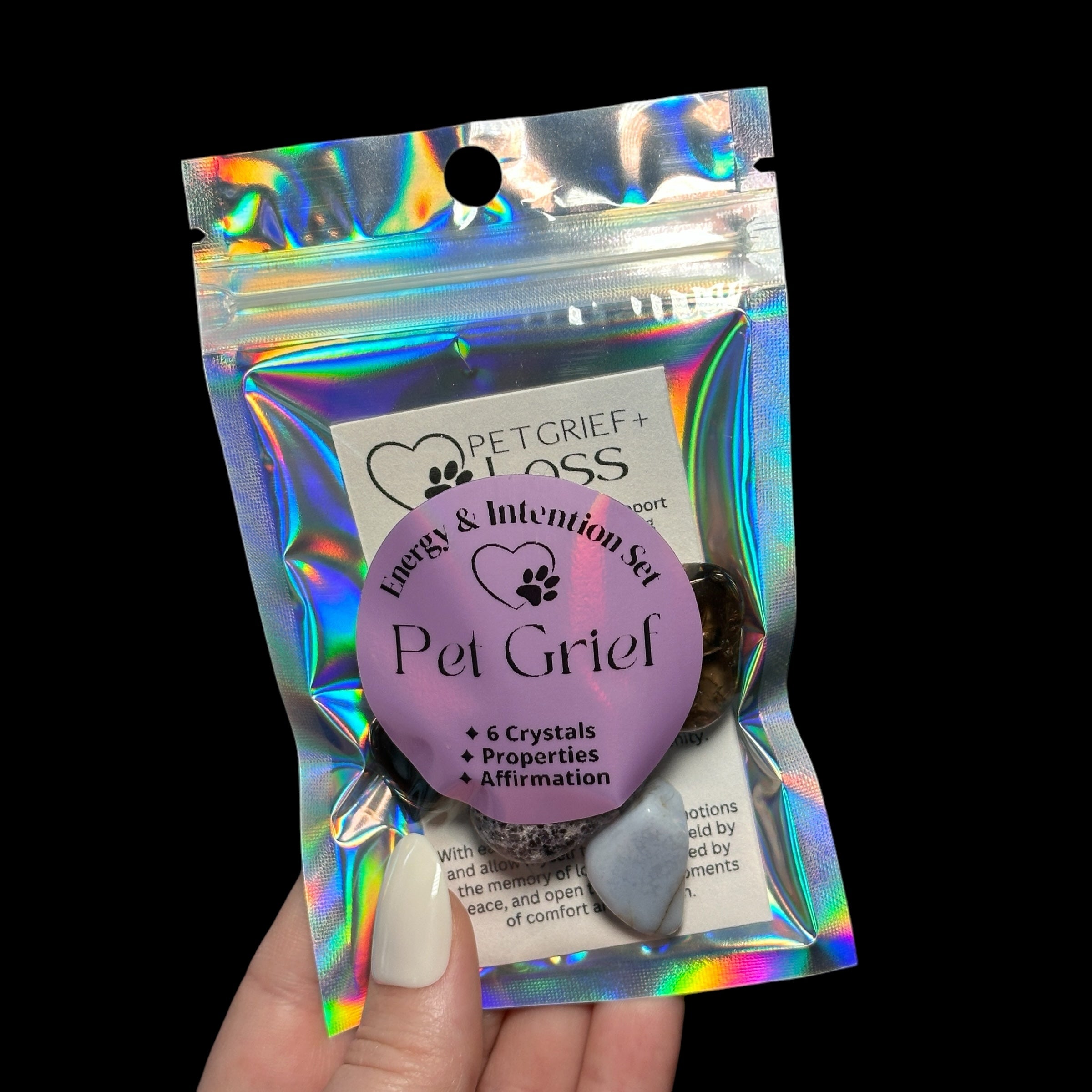 Crystals for Pet Grief & Loss Crystal Kit - 6 Piece Set - Mooncat Crystals