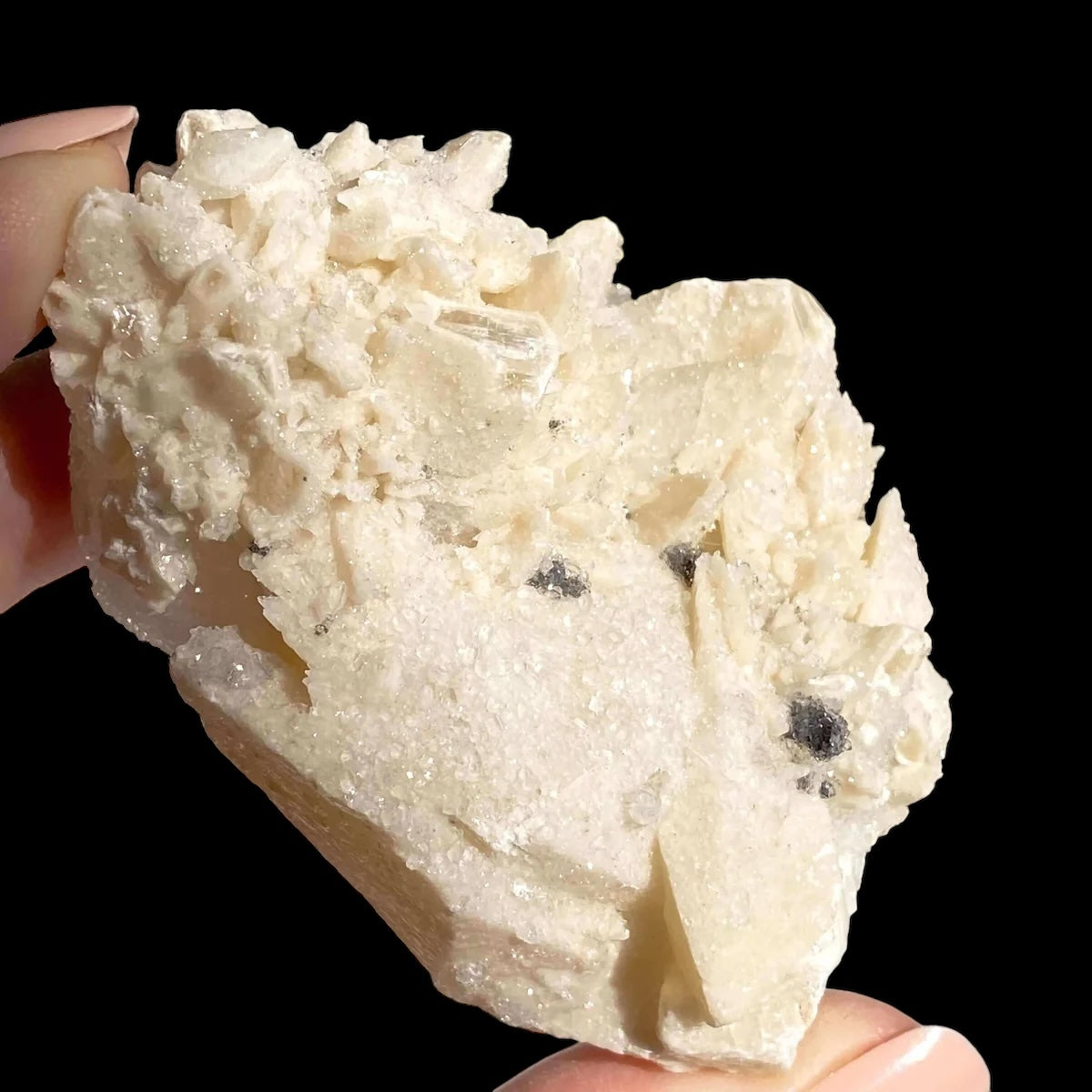 Druzy Pink Danburite with Calcite | Stock DD - Mooncat Crystals