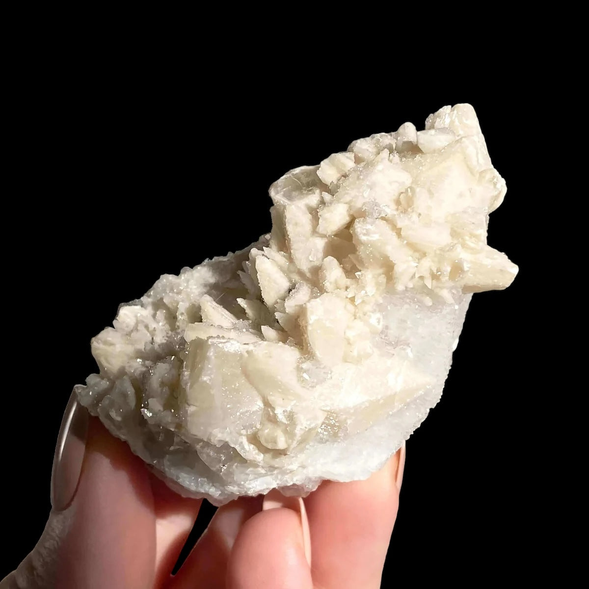 Druzy Pink Danburite with Calcite | Stock DD - Mooncat Crystals