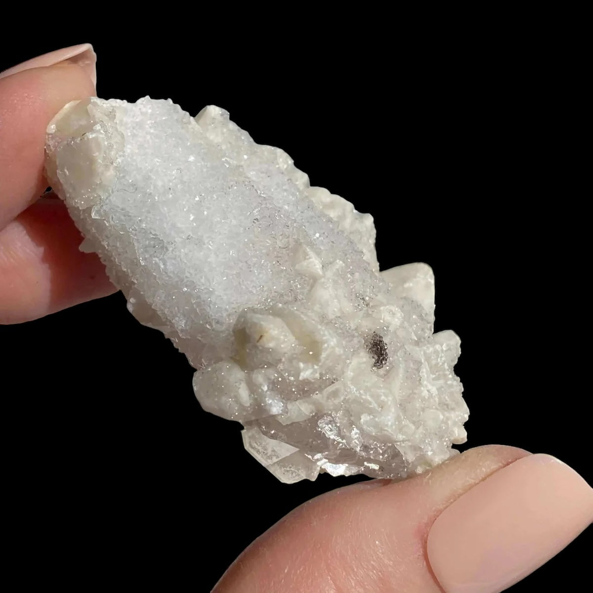 Druzy Pink Danburite with Calcite | Stock JJ - Mooncat Crystals