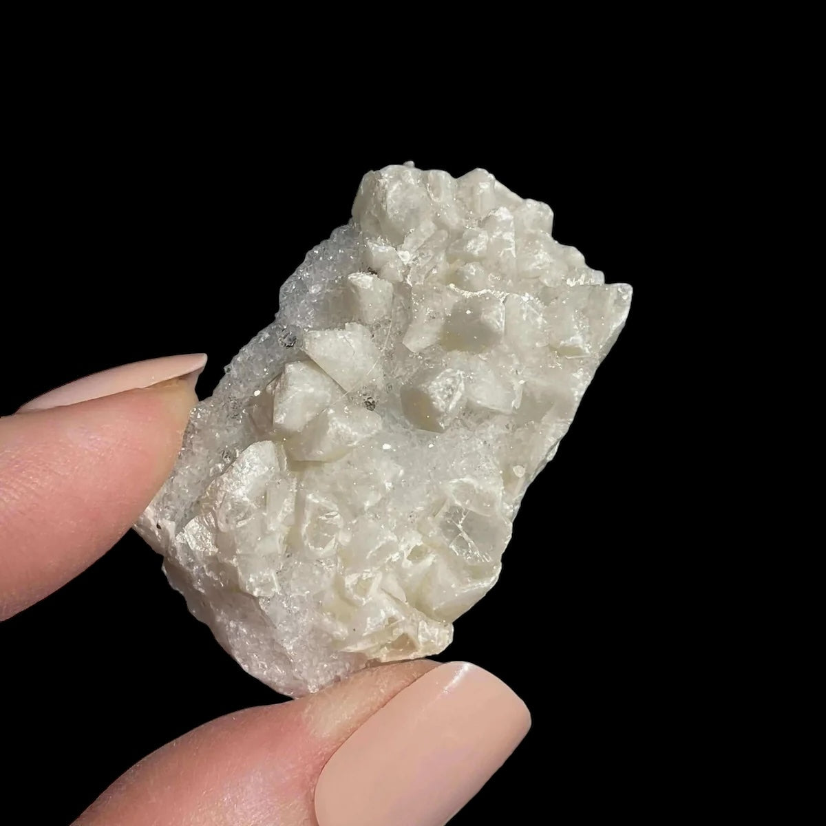 Druzy Pink Danburite with Calcite | Stock MM - Mooncat Crystals