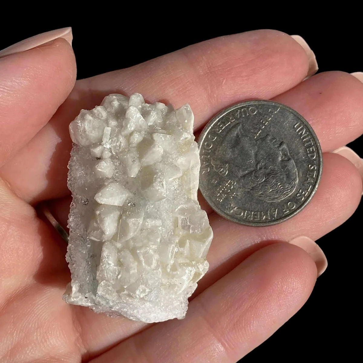 Druzy Pink Danburite with Calcite | Stock MM - Mooncat Crystals