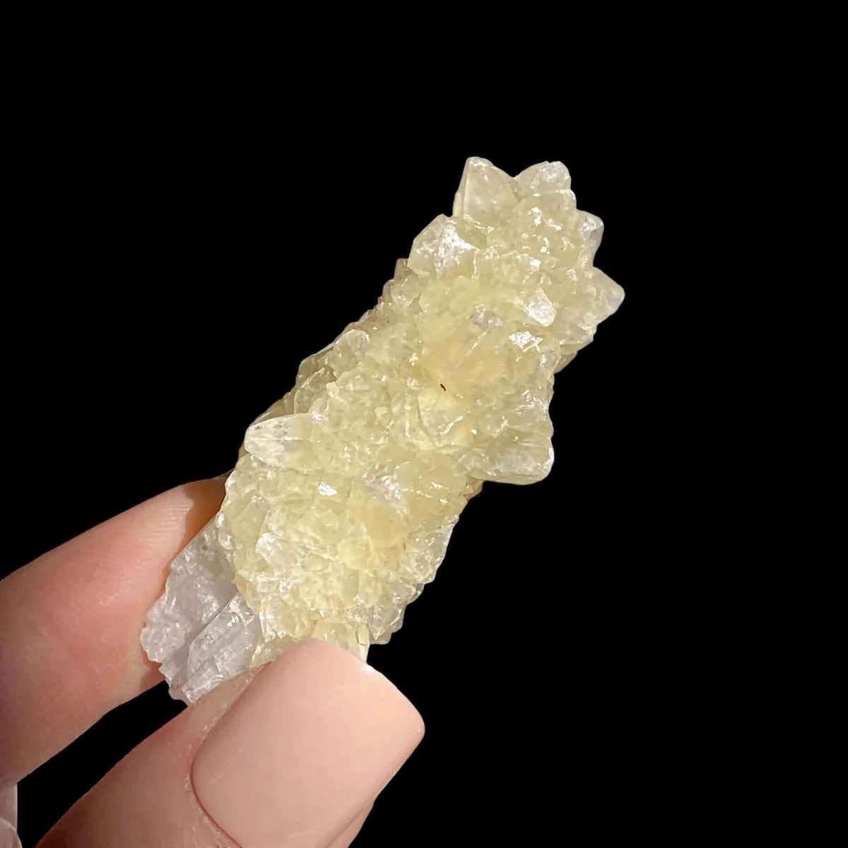 Druzy Pink Danburite with UV-Reactive Calcite | Stock RR - Mooncat Crystals