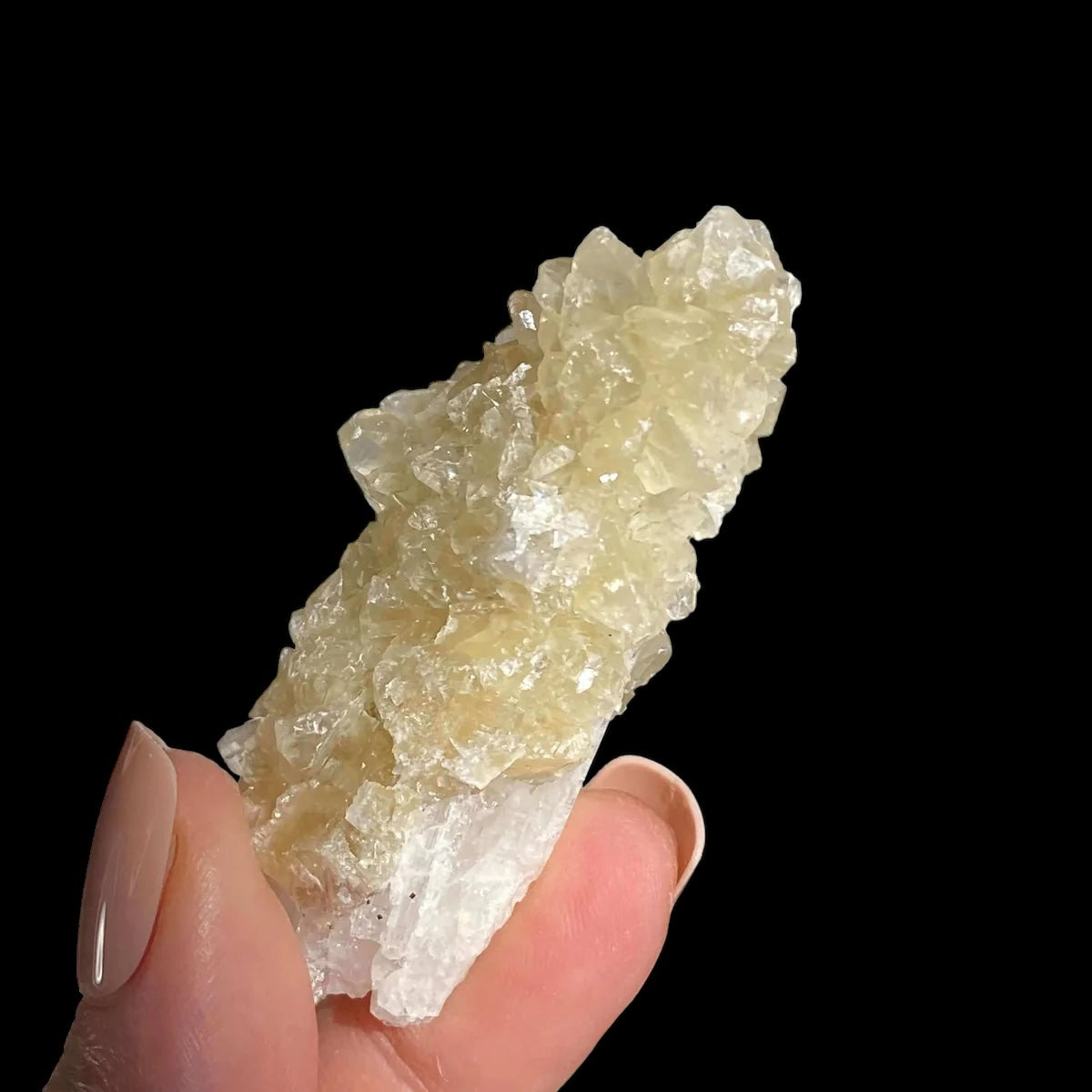 Druzy Pink Danburite with UV-Reactive Calcite | Stock RR - Mooncat Crystals