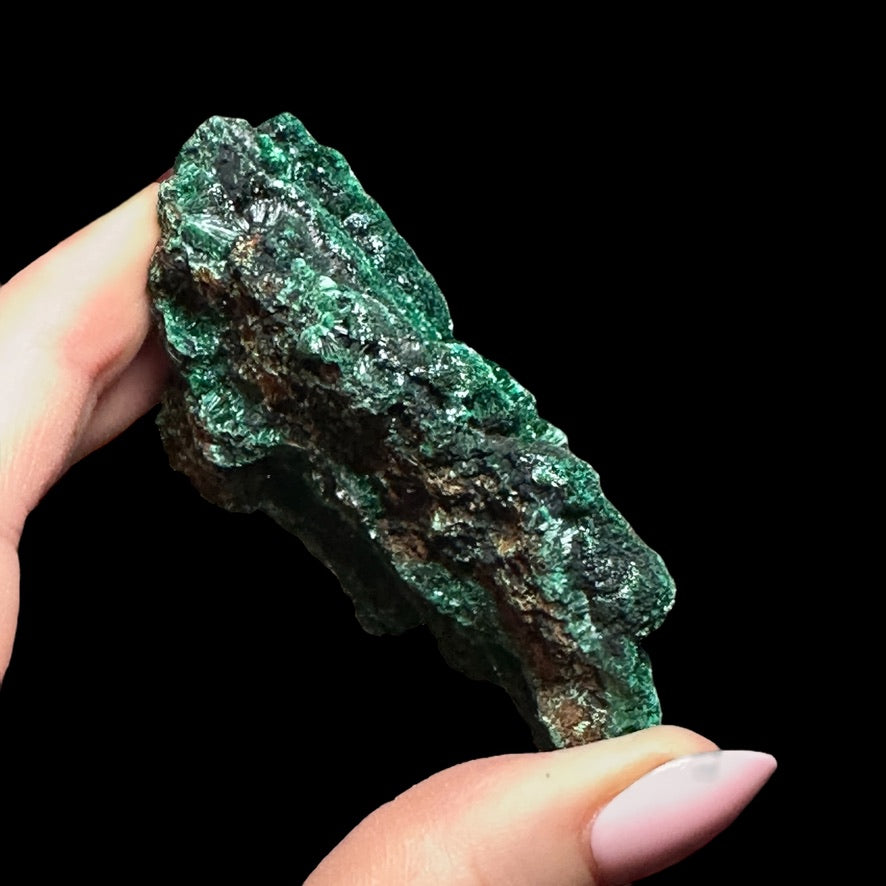 Fibrous Malachite - Mooncat Crystals