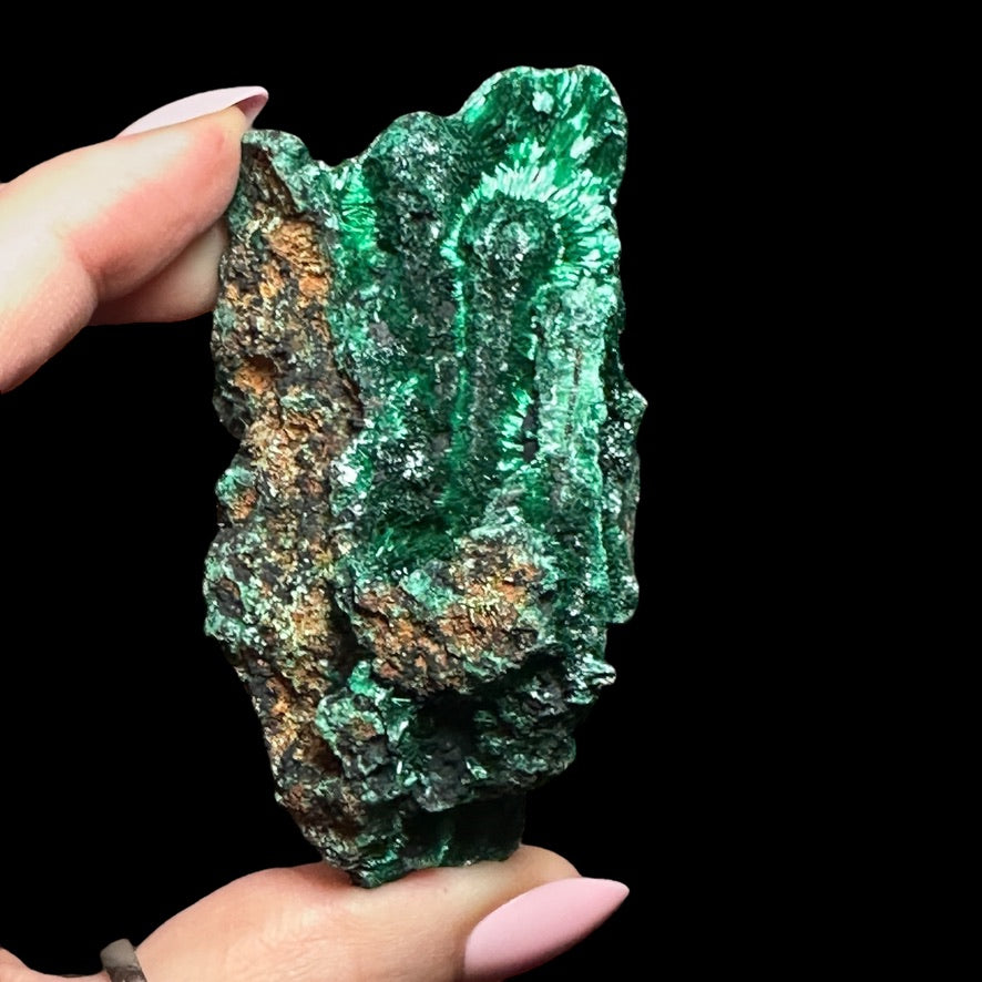 Fibrous Malachite - Mooncat Crystals